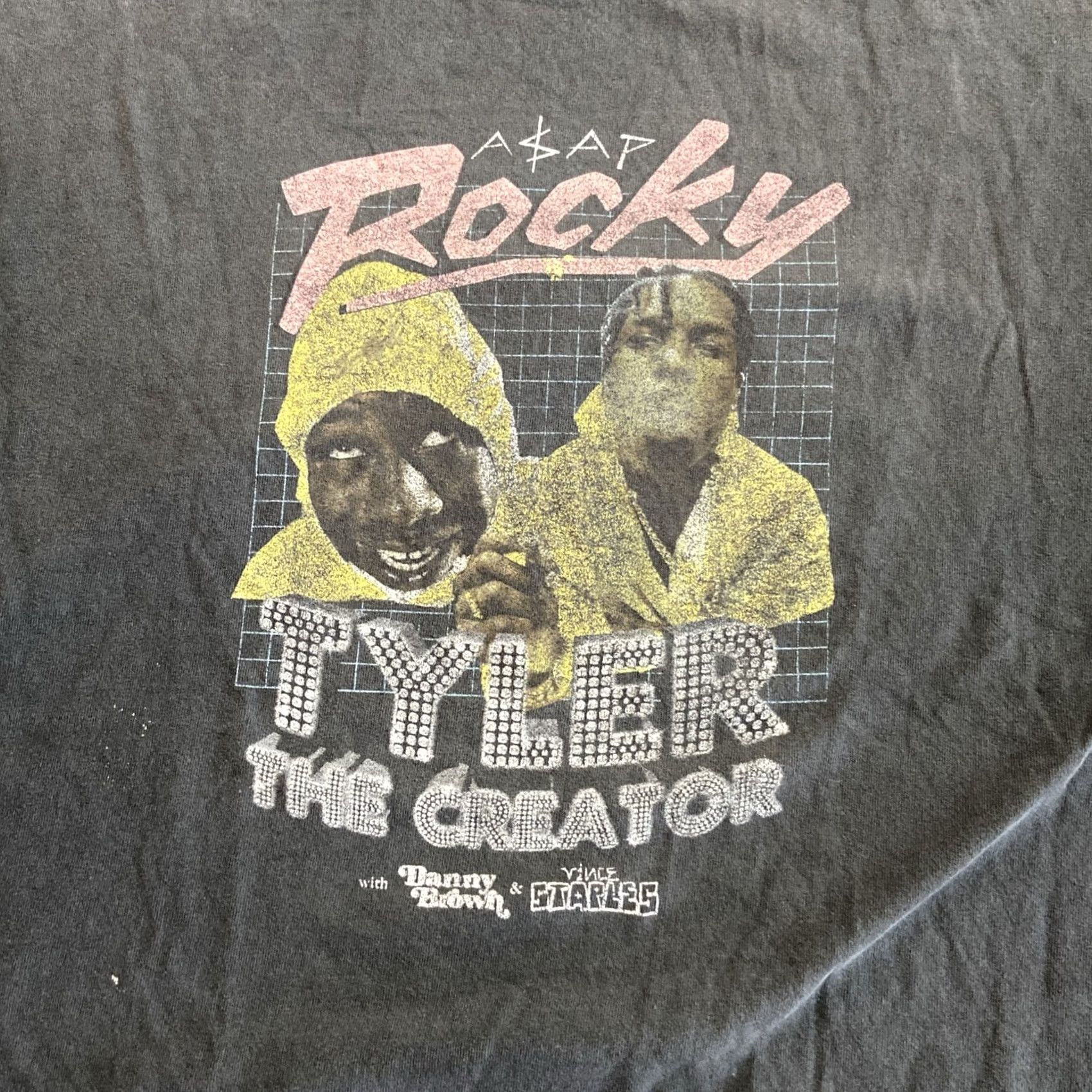 Vintage Tyler the Creator ASAP Rocky Tour Shirt XL Men Black Graphic Print 2015 Golfwang Rock y Rocky Crew Neck Short Sleeve Double-Sided Size US XL / EU 56 / 4 - 3 Thumbnail