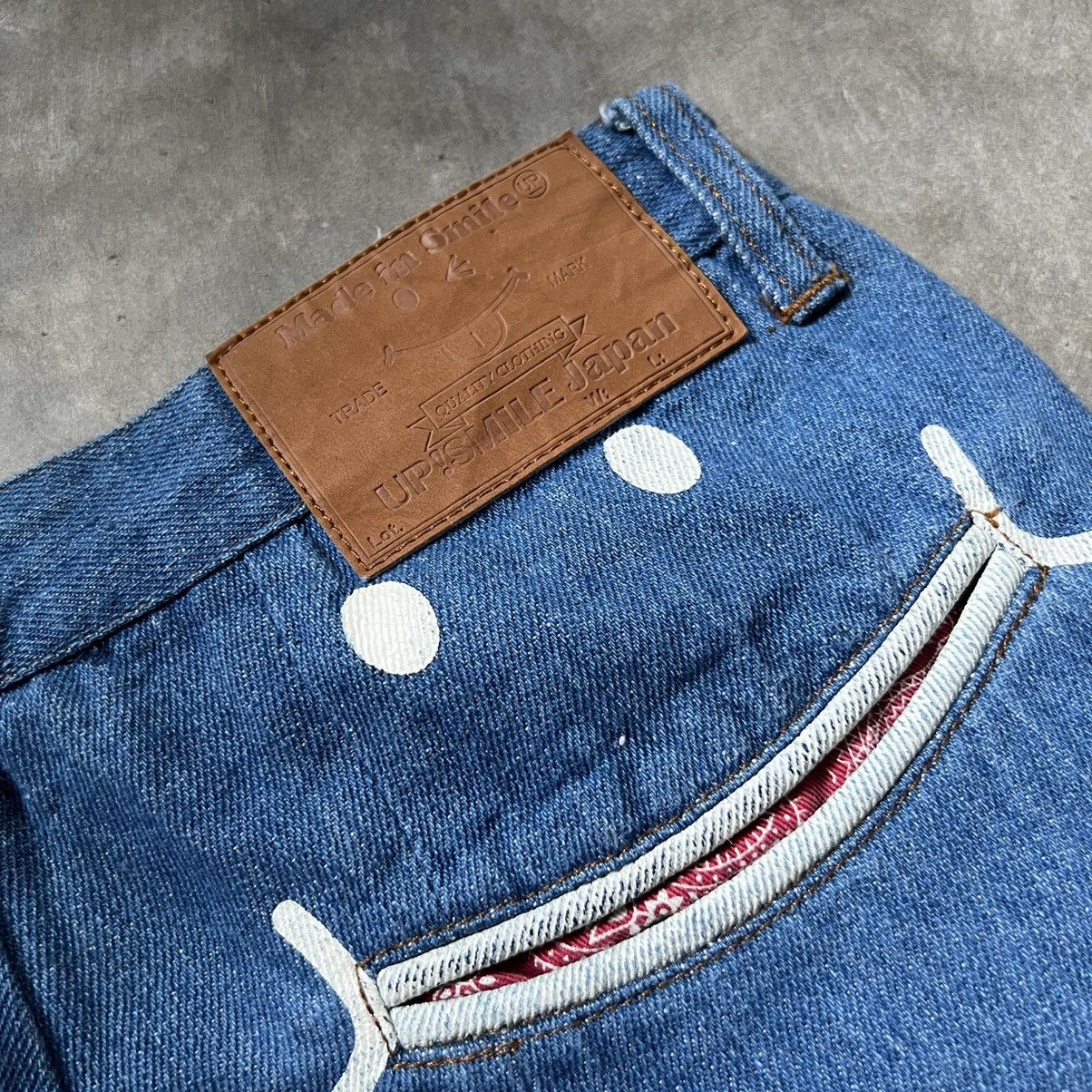 Japanese Brand 2000s Up Smile RHP Avant Garde Style Japan Denim Pants Size 31" - 4 Thumbnail