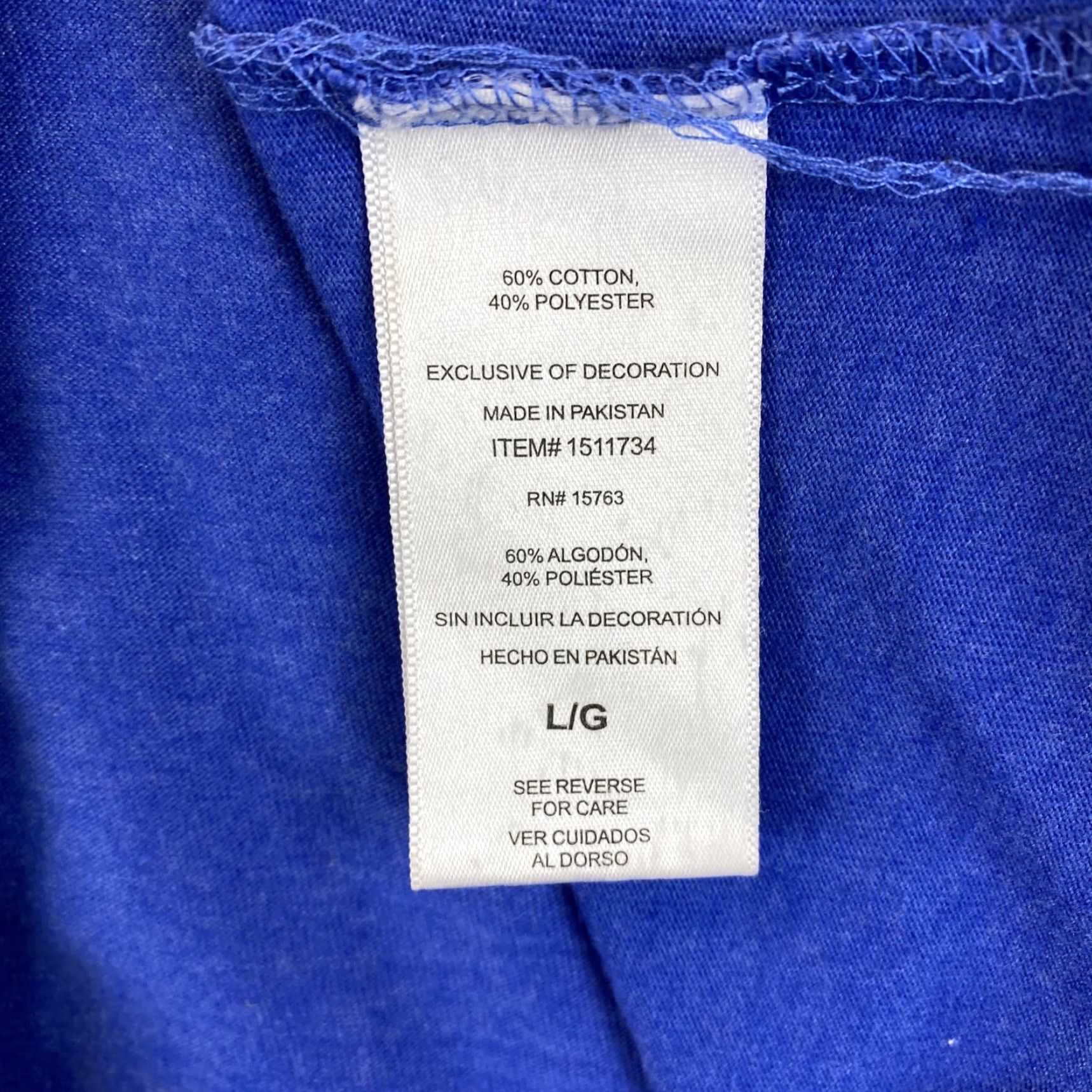 Champion Champion T-Shirt Men L Short Sleeve Graphic Blue / 73-7 Size US L / EU 52-54 / 3 - 7 Thumbnail