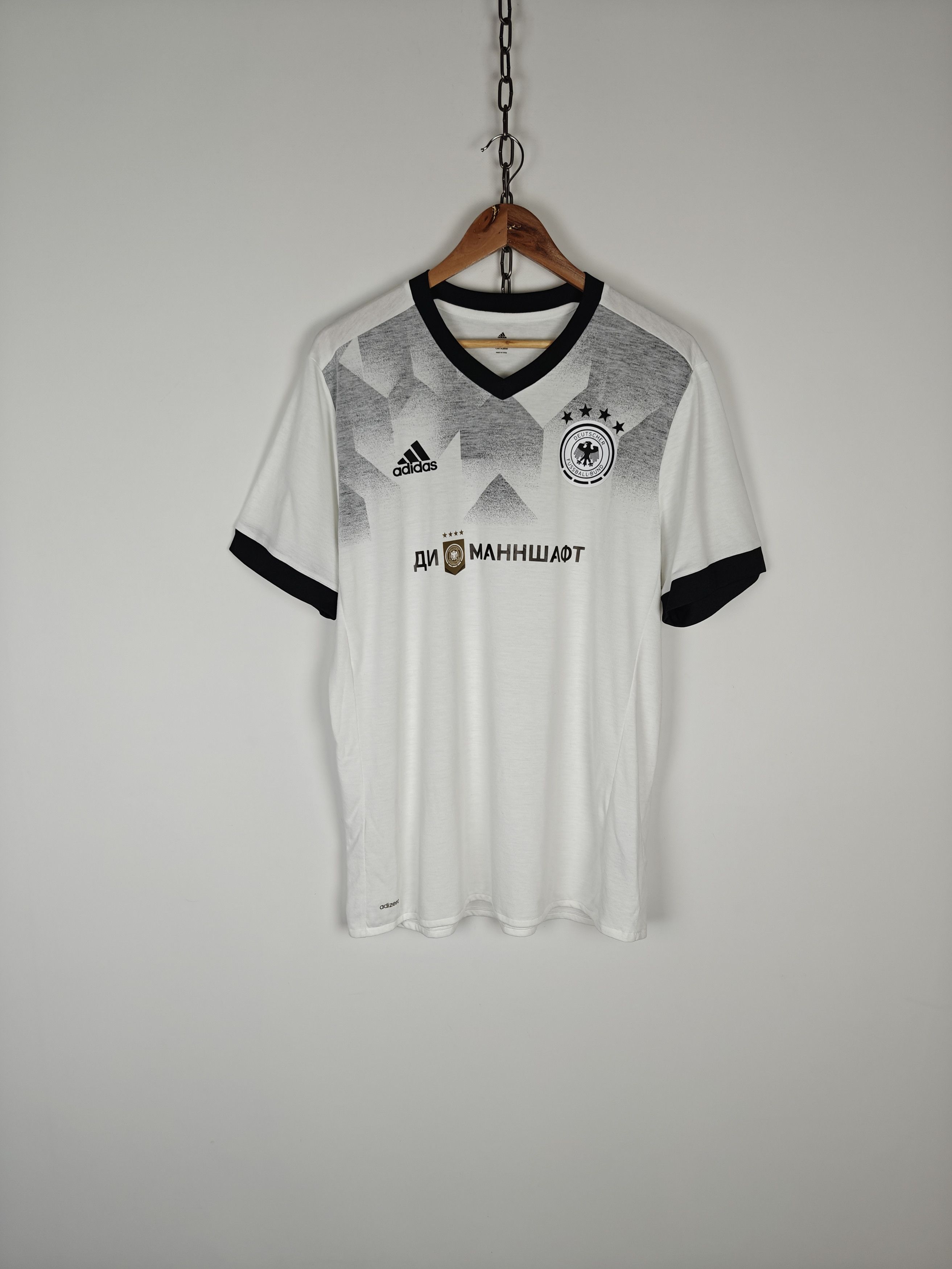 Adidas Adidas Soccer Jersey T-Shirt Deutsher Fussball-Bund L Size US L / EU 52-54 / 3 - 1 Thumbnail