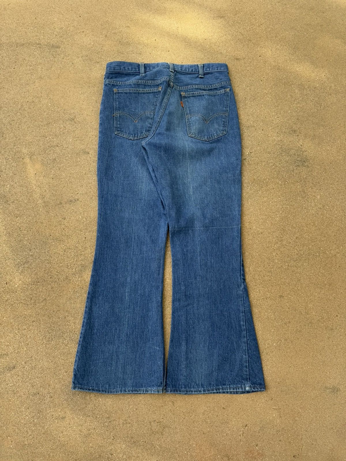 Levi's × Vintage Vtg 70’s Levi’s 646 Orange Tab Bellbottom Flare Jeans 32x28 Size US 32 / EU 48 - 2 Thumbnail