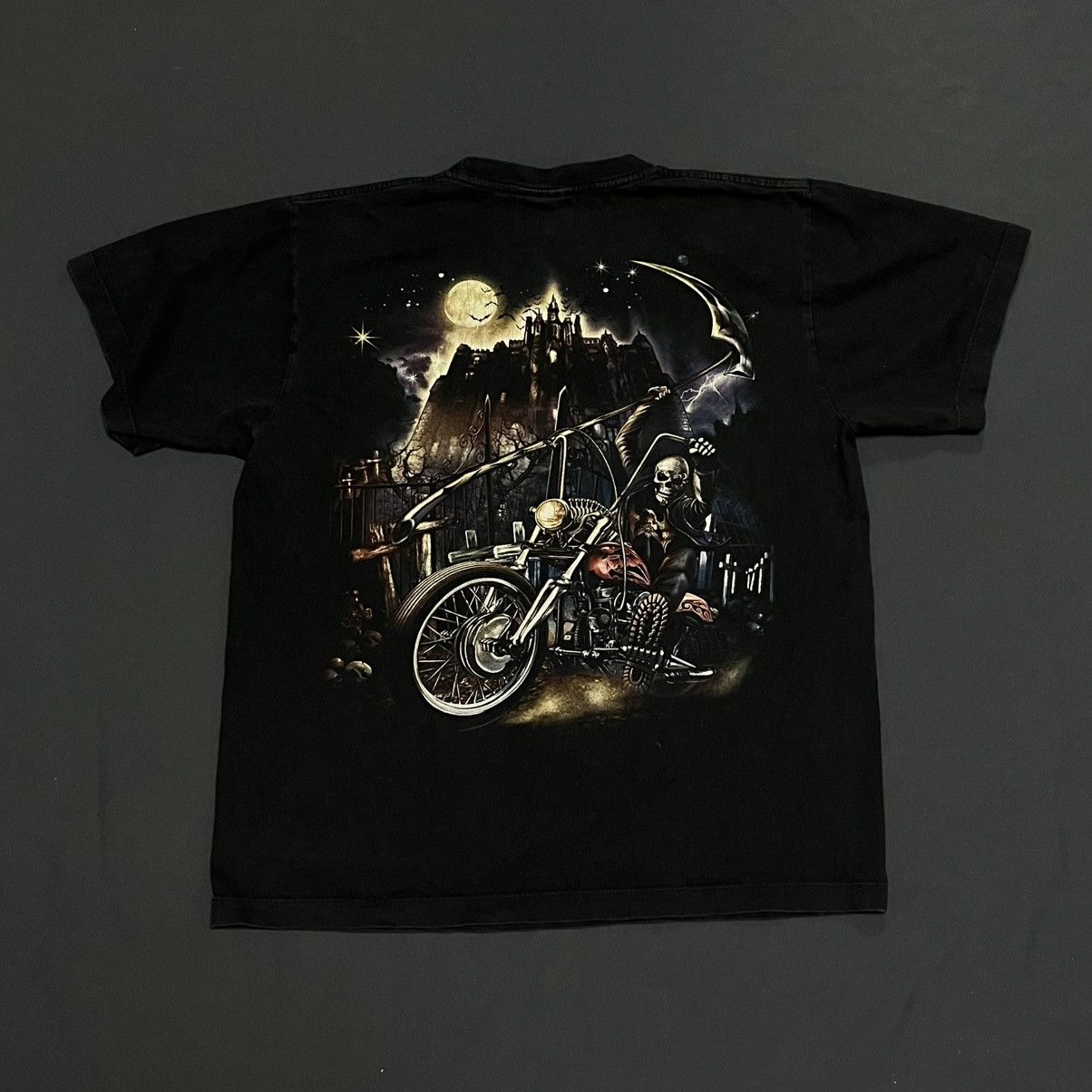 Band Tees × Vintage Vintage Y2K SKELETON CREEPY FACE ABSTRACT ANGRY HORROR BONES Size US L / EU 52-54 / 3 - 3 Thumbnail