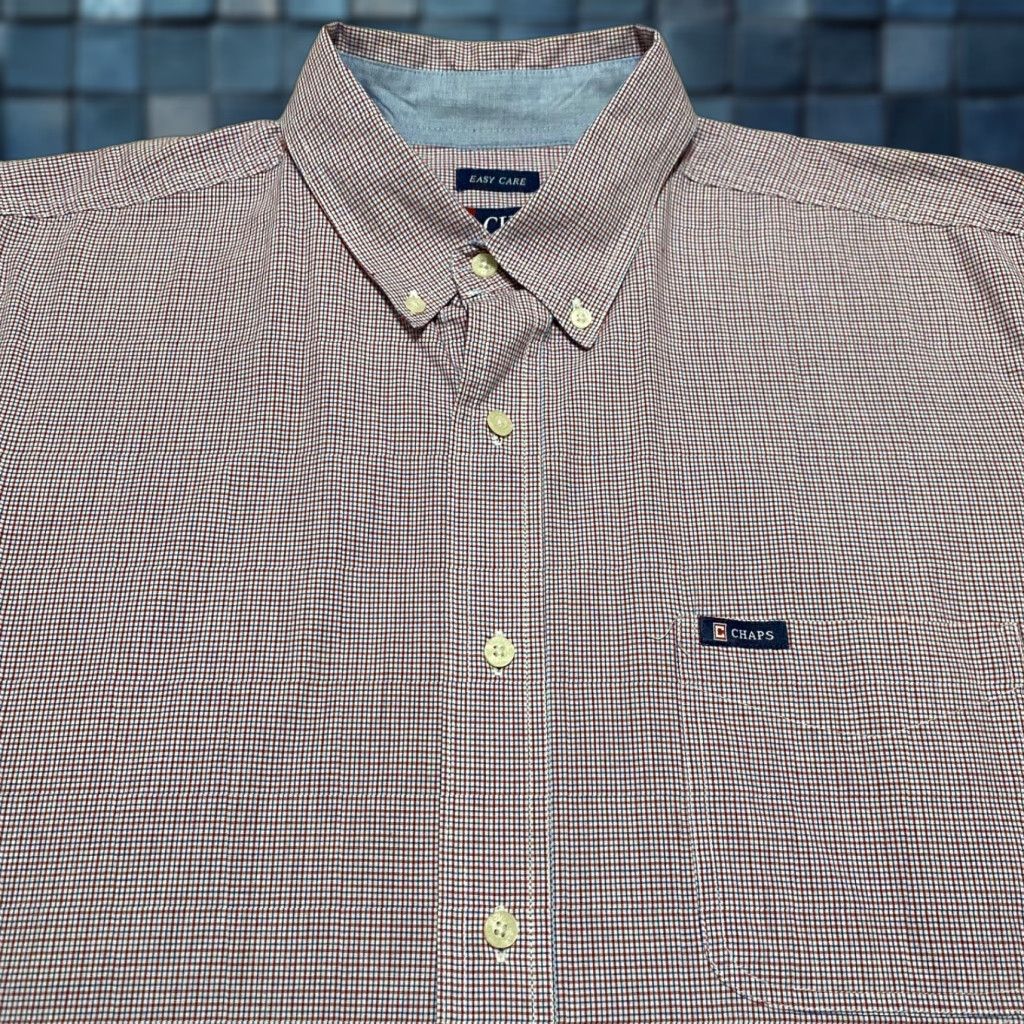 Chaps Chaps Mens Shirt L Multicolor Plaid Short Sleeve Button-Down Size US L / EU 52-54 / 3 - 1 Thumbnail