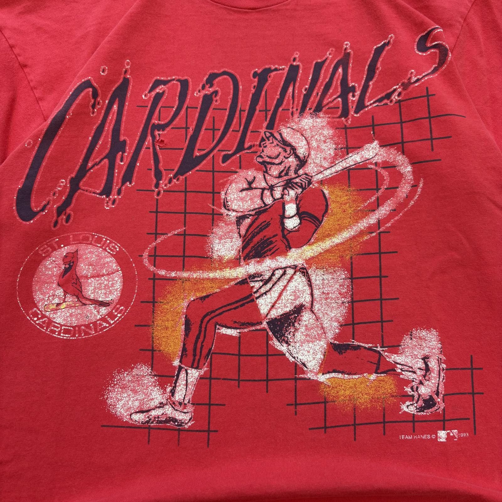 MLB Vintage 90s St. Louis Cardinals Graphic Baseball MLB Shirt Size US M / EU 48-50 / 2 - 2 Thumbnail