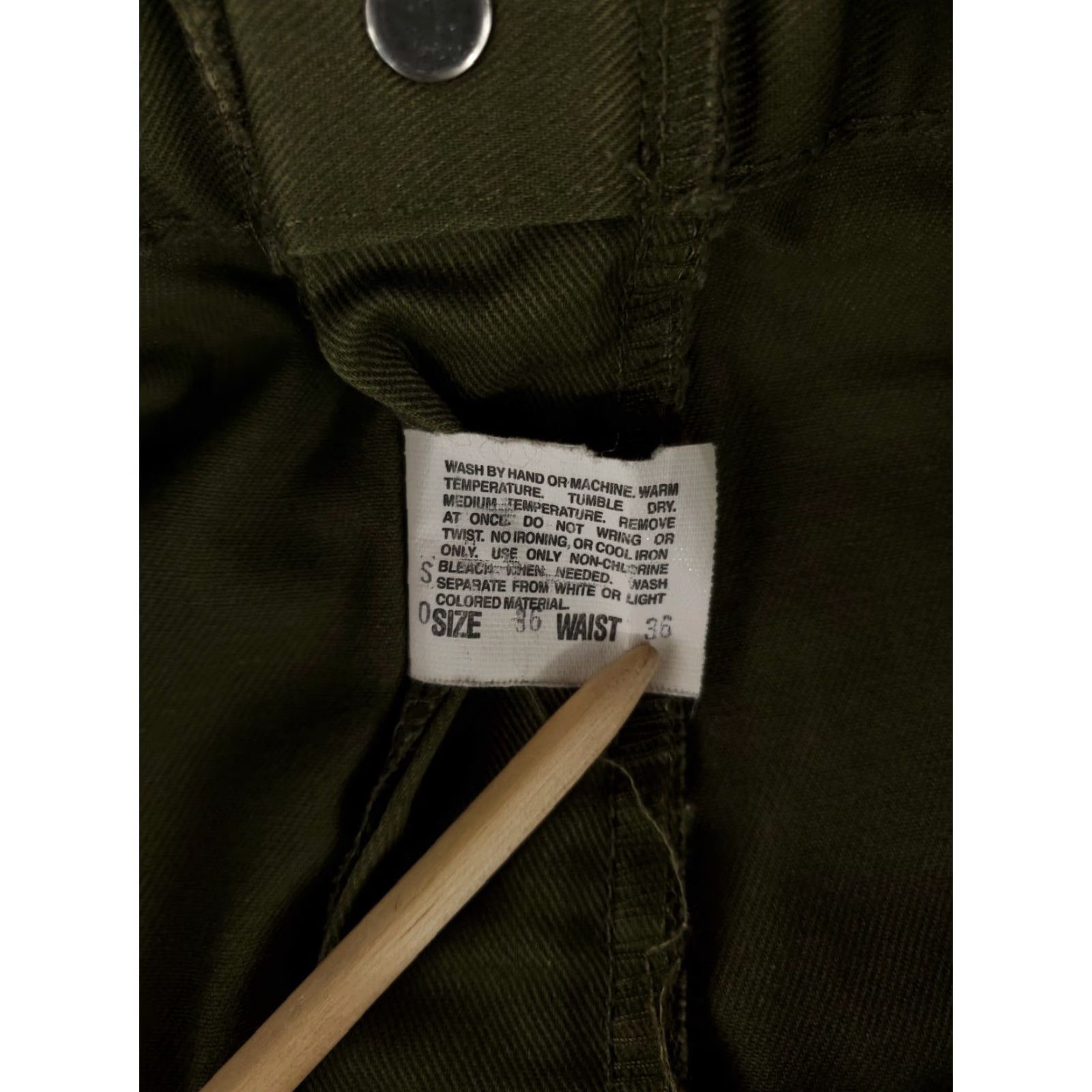 Vintage Boy Scouts of America Pants Olive Green Mens 36 (36 x 30 Actual) Size US 36 / EU 52 - 3 Thumbnail