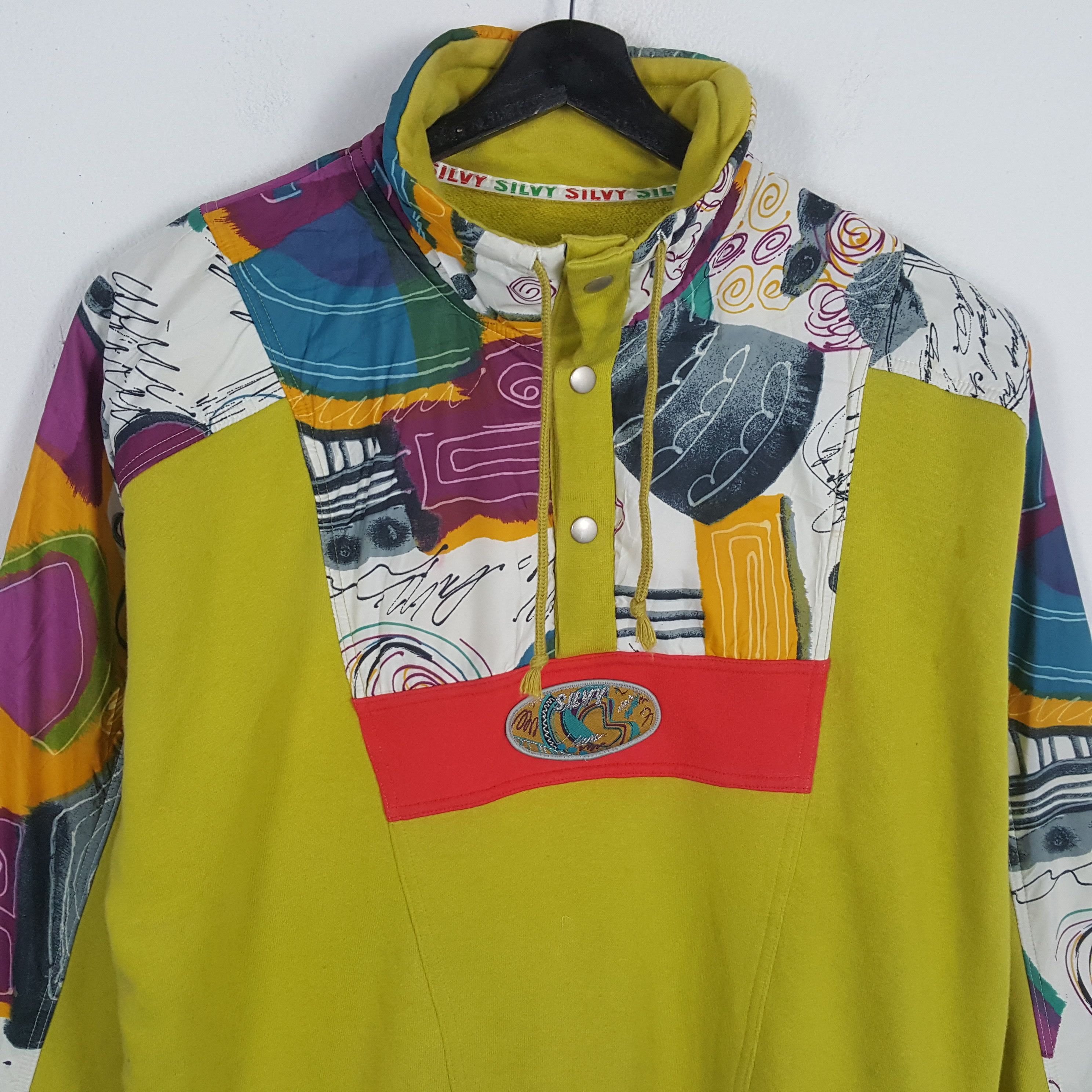 Vintage SILVY Nice Design Sweatshirt Size US XL / EU 56 / 4 - 2 Thumbnail