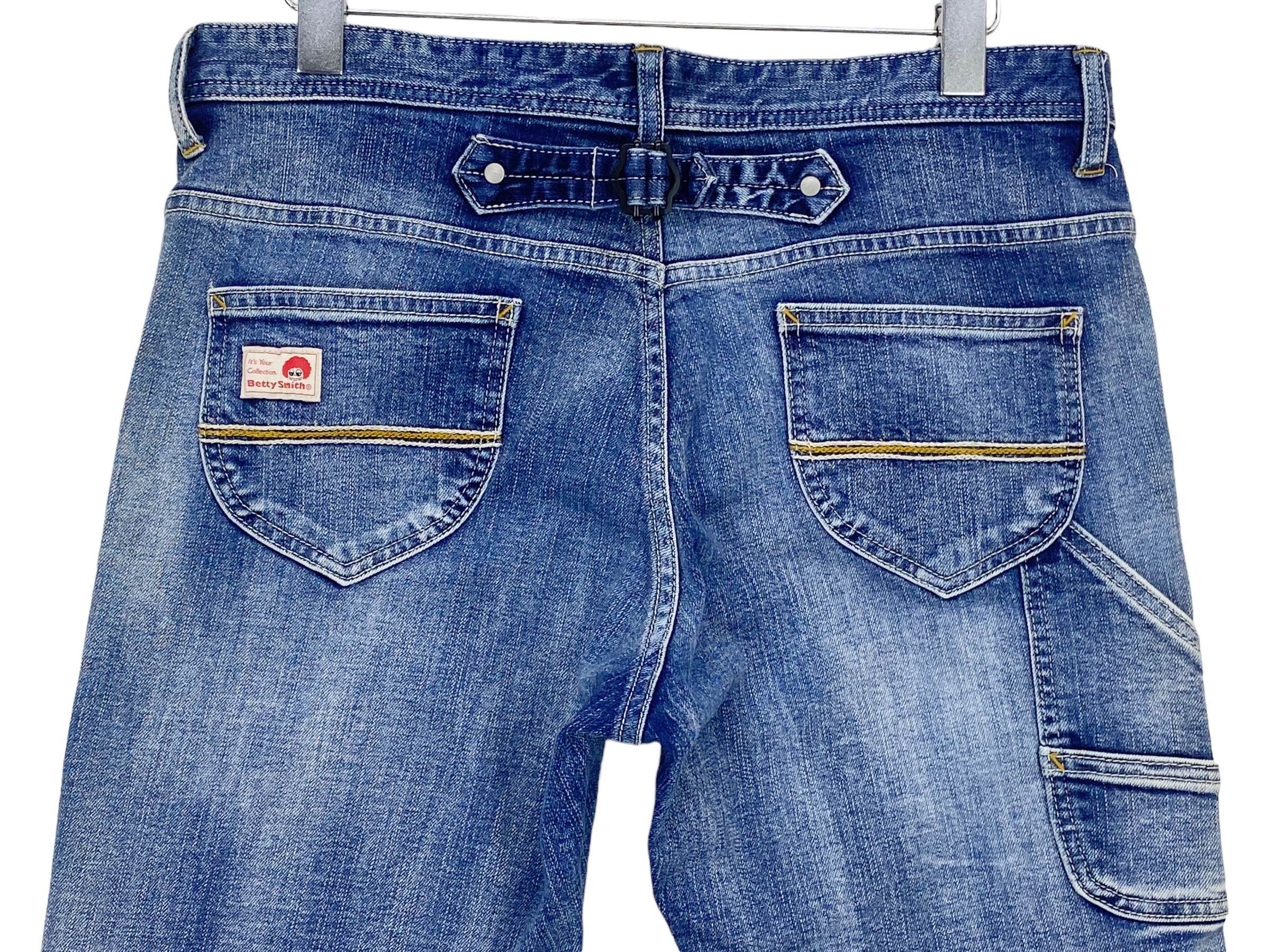 Japanese Brand Betty Smith Carpenter Pants Buckle Back Denim –Made in Japan Size US 33 - 6 Thumbnail