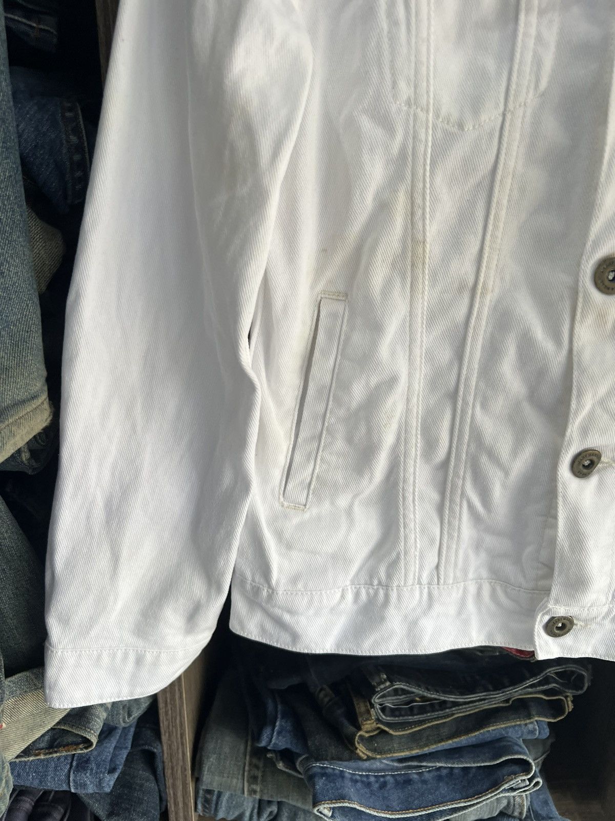 Japanese Brand 🔥White Heart Market Denim Jacket Size S / US 4 / IT 40 - 7 Thumbnail