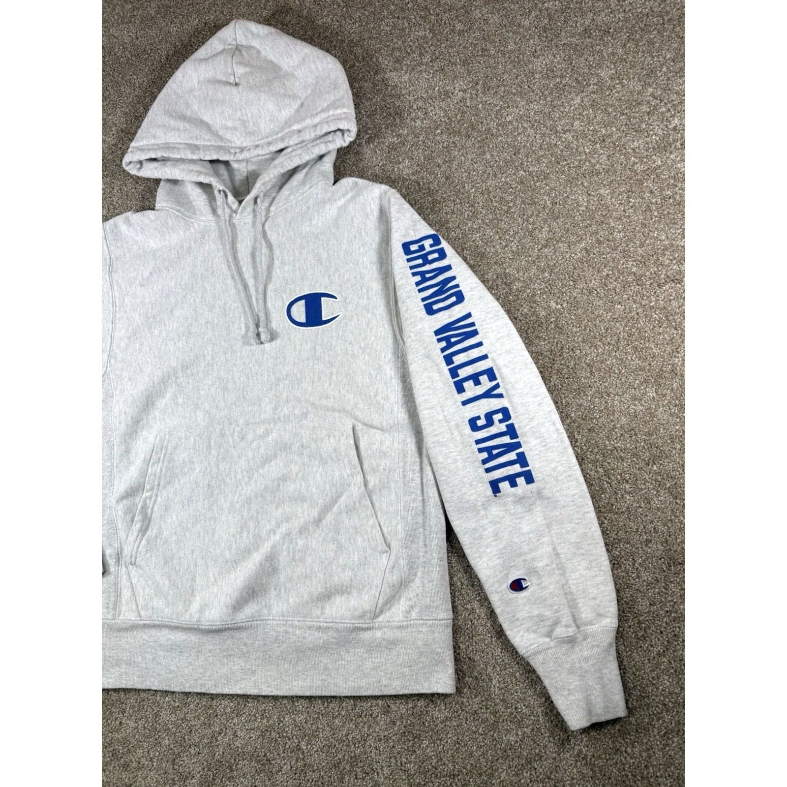 Champion VINTAGE Grand Valley State University Lakers Champion Reverse Weave Hoodie S Gray Unisex Adults Hoodie Mens Womens Size US S / EU 44-46 / 1 - 3 Thumbnail