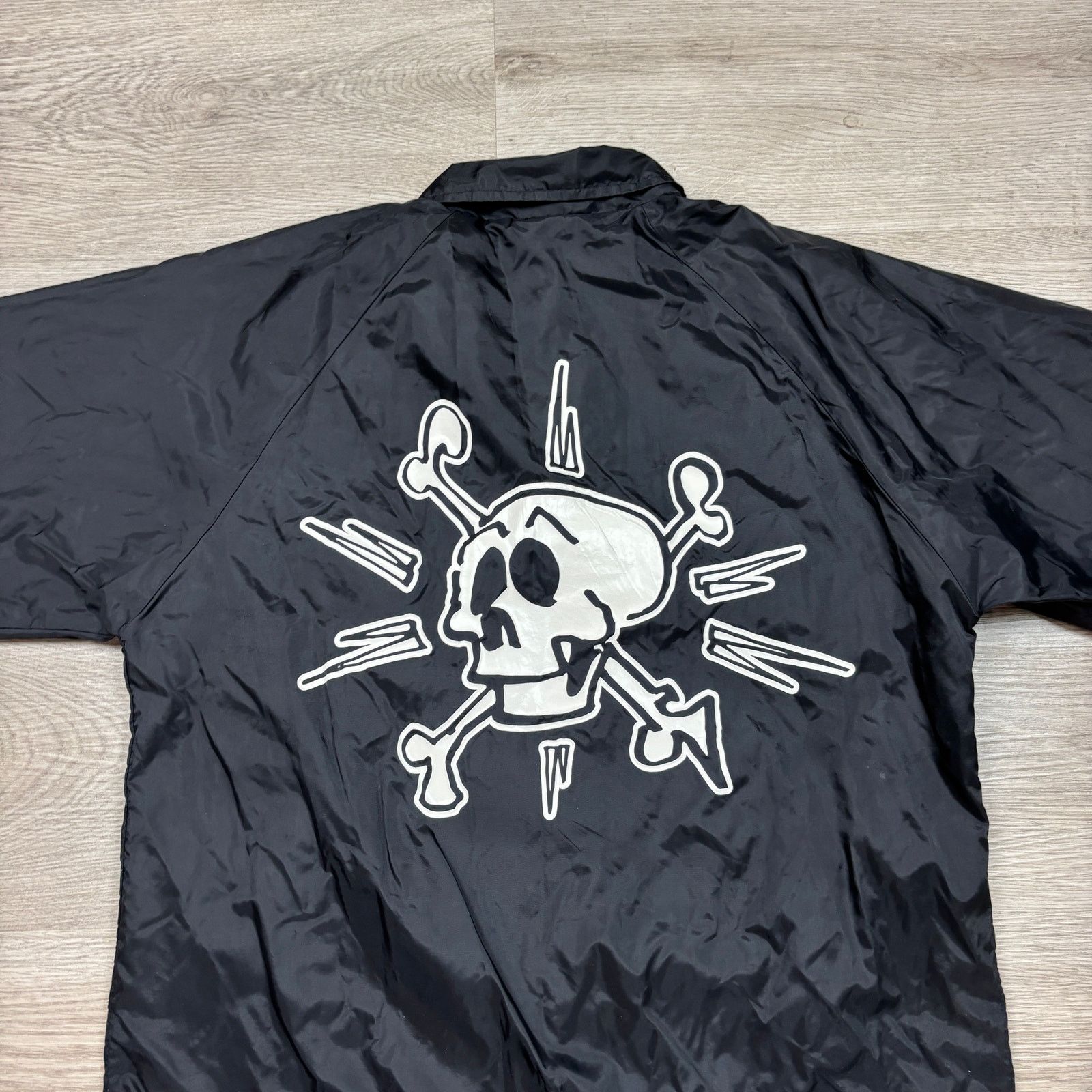 Krooked Krooked Skateboarding Gonz Skull Windbreaker Jacket Men's M Size US M / EU 48-50 / 2 - 3 Thumbnail