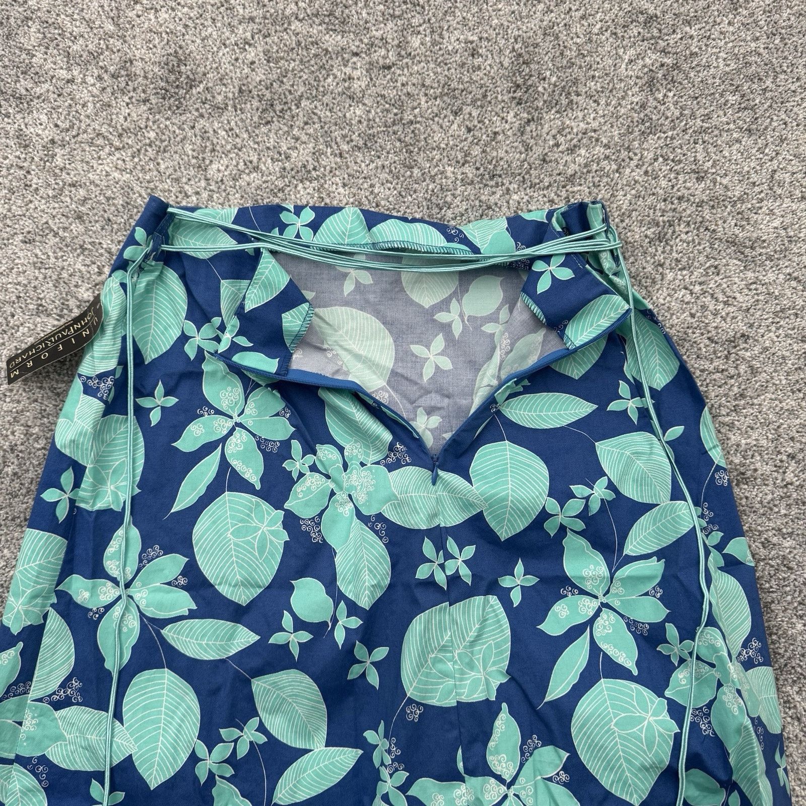 Other Vintage 90s Skirt 14 Tropical Hawaiian Floral Cottagecore Size 36" / US 14 / IT 50 - 10 Thumbnail