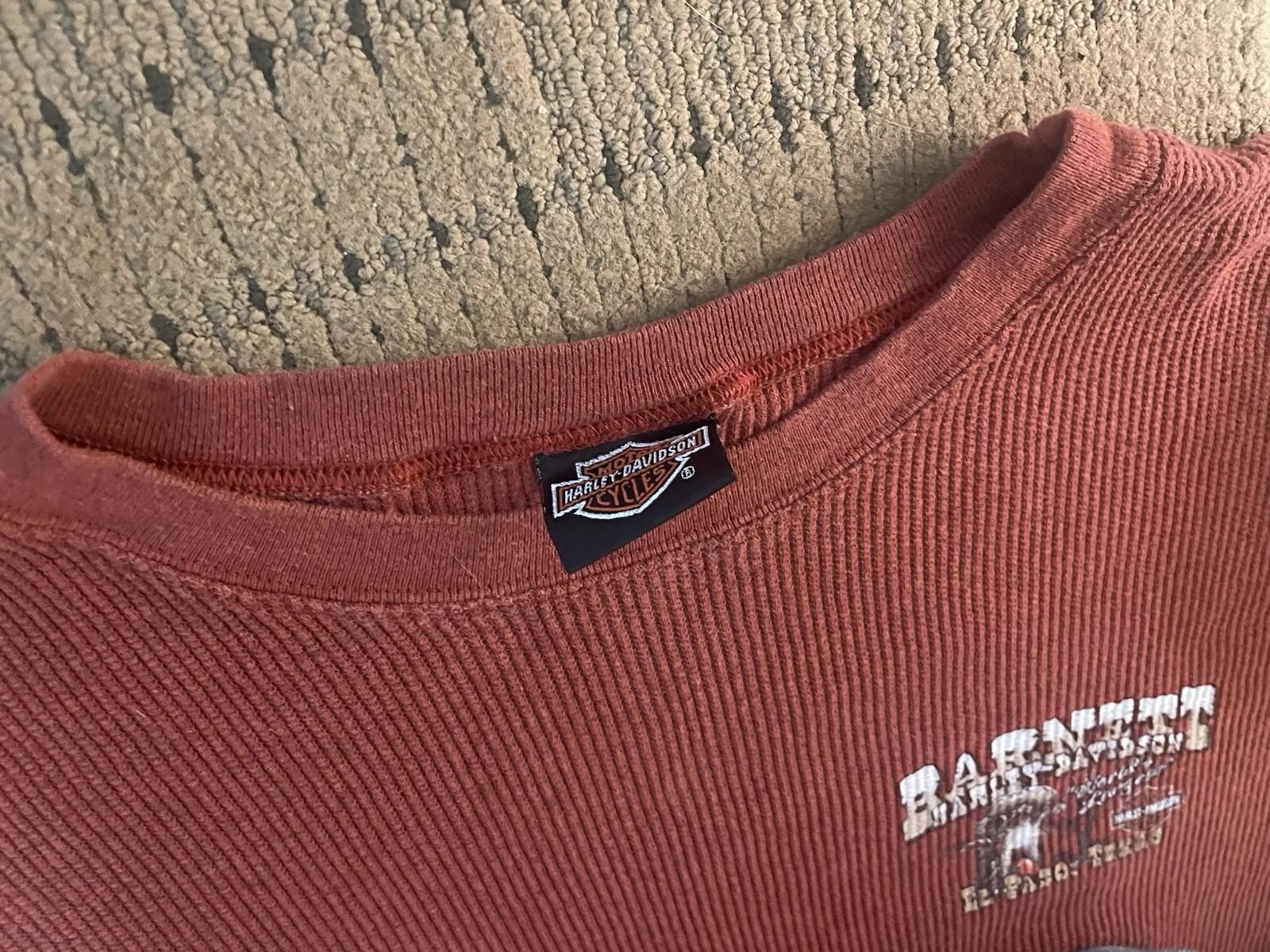 Harley Davidson Vintage Harley-Davidson Womens 2XL Waffle Knit Long Sleebe Size XXL / US 16-18 / IT 52-54 - 5 Thumbnail