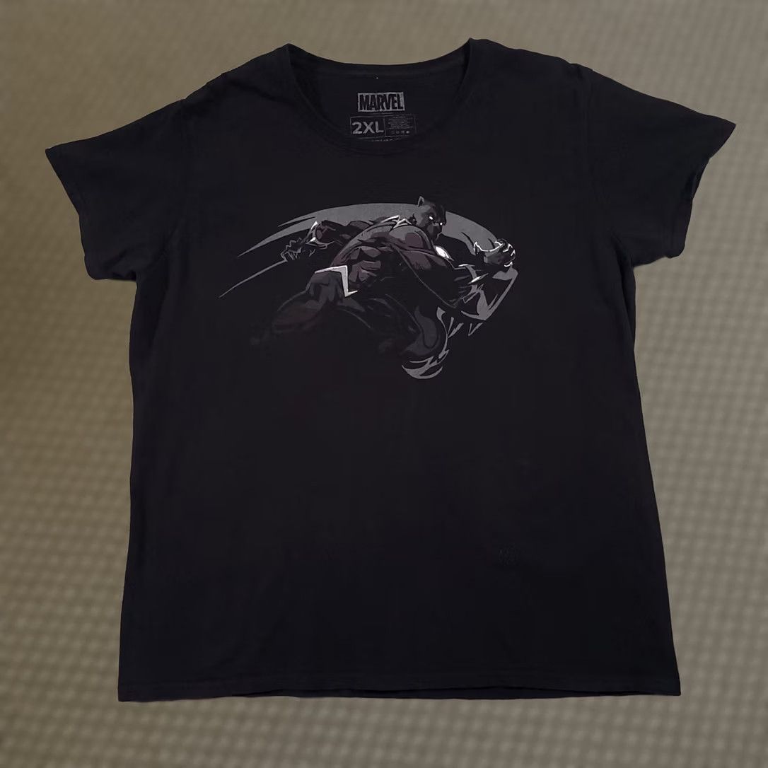 Vintage Marvel Black Panther T Shirt Men's 2XL Black Graphic Tee Lootwear Exclusive S/S Size US XXL / EU 58 / 5 - 1 Thumbnail
