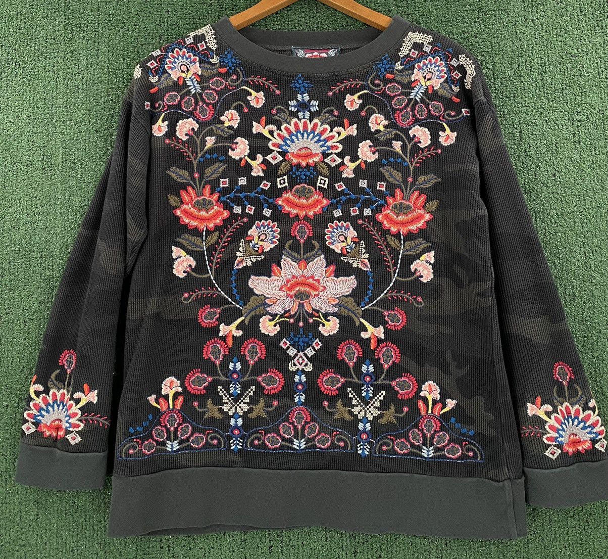 Johnny Was Johnny Was Nindi Floral Embroidered Camo 3/4 Sleeve Thermal Size S / US 4 / IT 40 - 1 Thumbnail