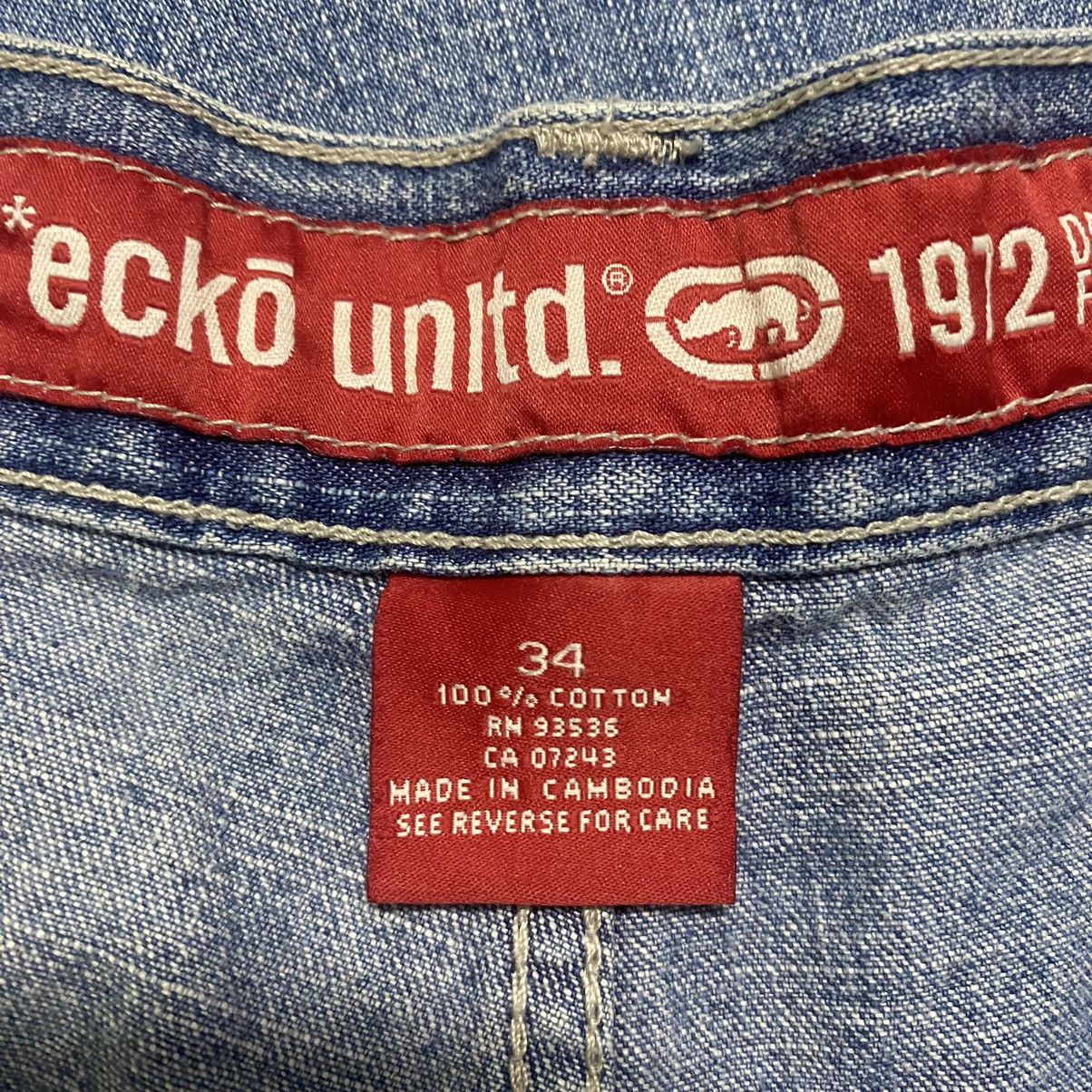 Ecko Unltd. Vintage Ecko Unltd Denim Carpenter Baggy Pants Size US 34 / EU 50 - 17 Thumbnail