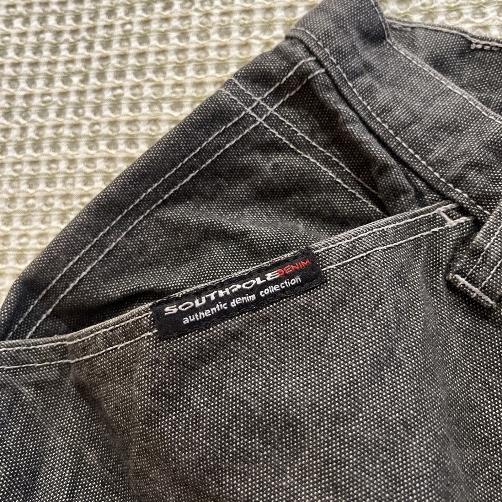 Southpole Southpole Y2K Baggy Shorts Jorts Size 38 Gray Denim JNCO Size US 38 / EU 54 - 15 Thumbnail