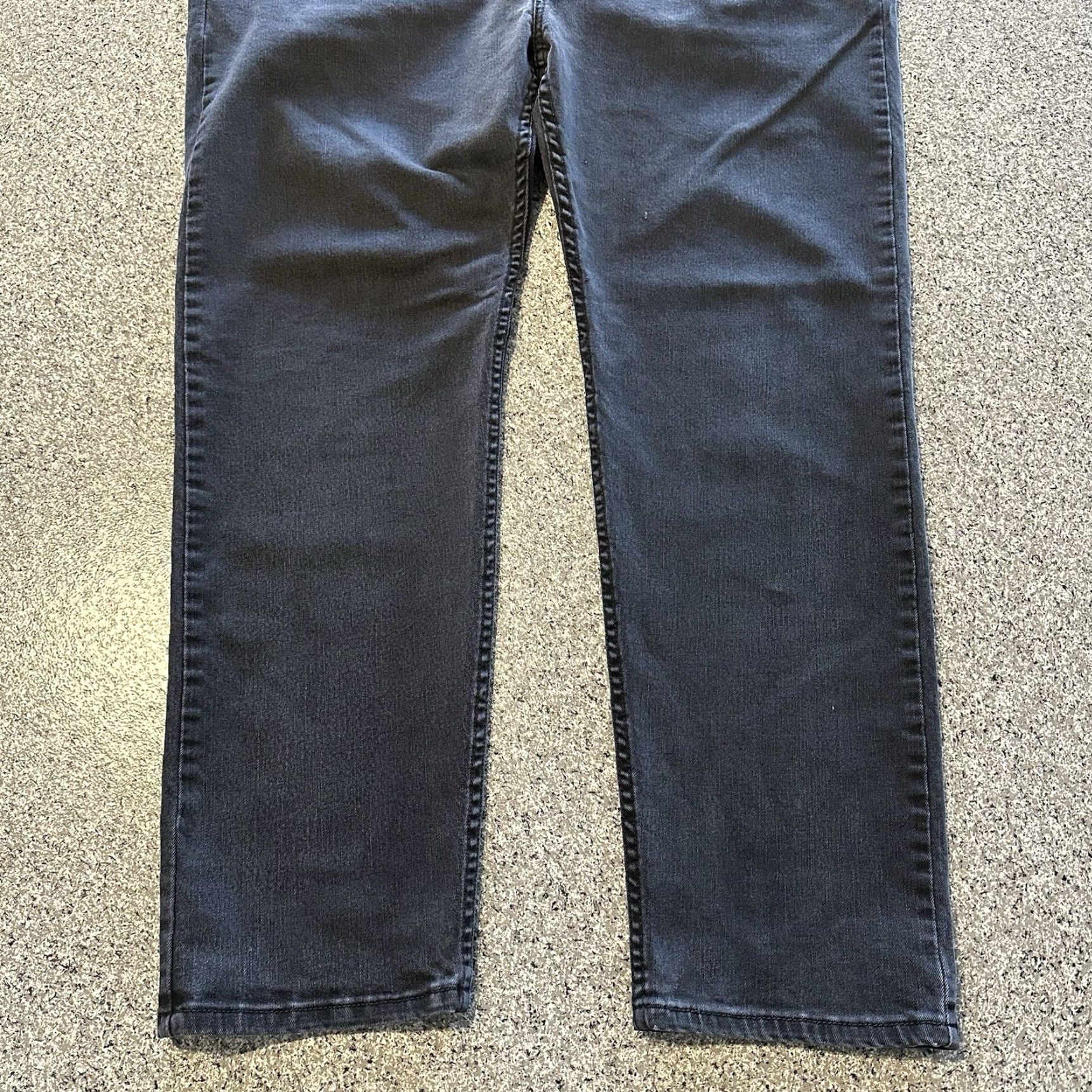 Levi's Levi's 502 Jeans Mens 48x31 Washed Black Stretch Denim - Levi's - Jeans - 5-Pocket - Button Zip - Big & Tall - Black - 1990s? Size US 32 / EU 48 - 3 Thumbnail