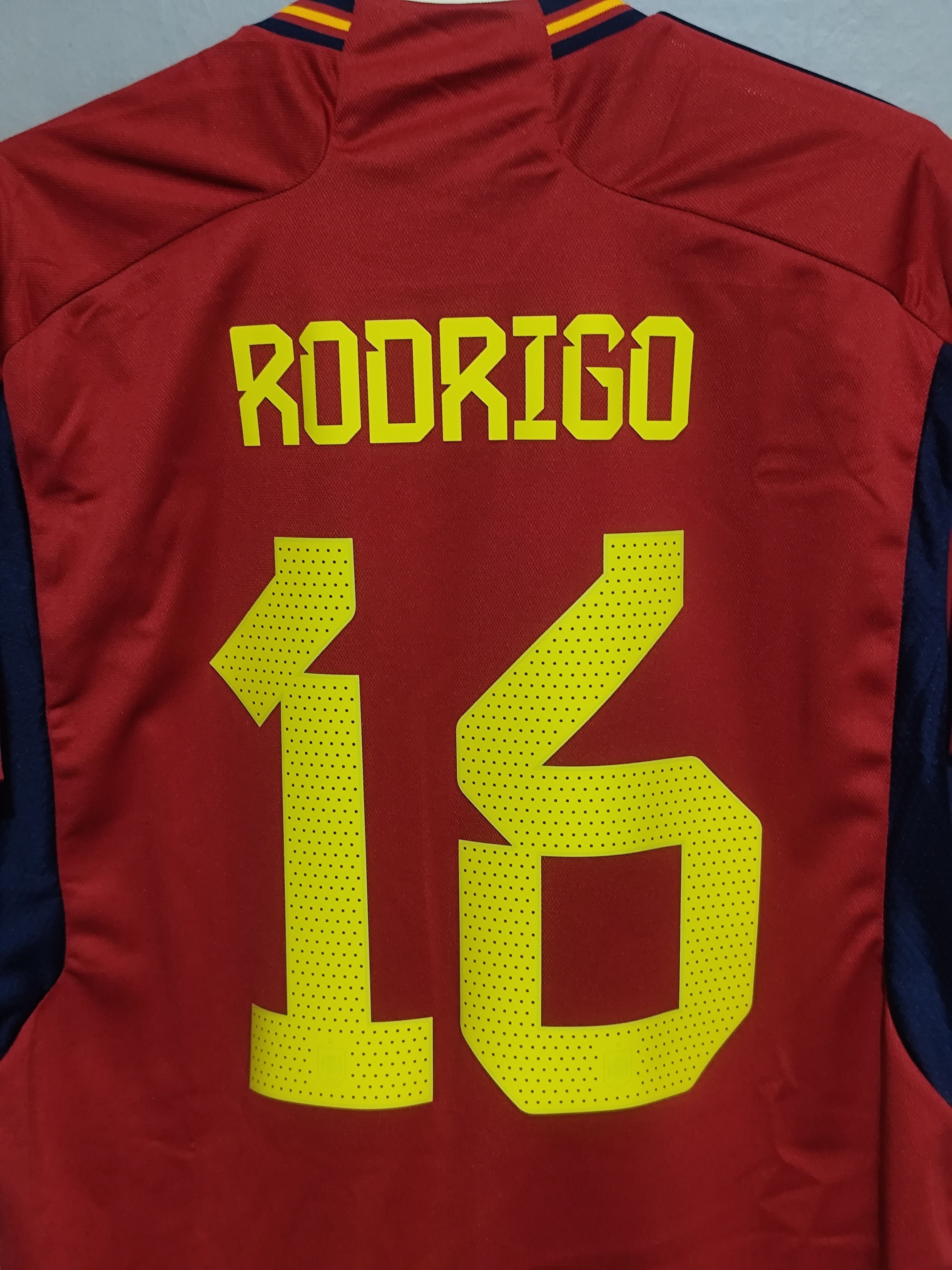 Adidas Spain #16 Rodrigo UEFA Nation League 2022/2023 Home Jersey Size US XL / EU 56 / 4 - 20 Thumbnail