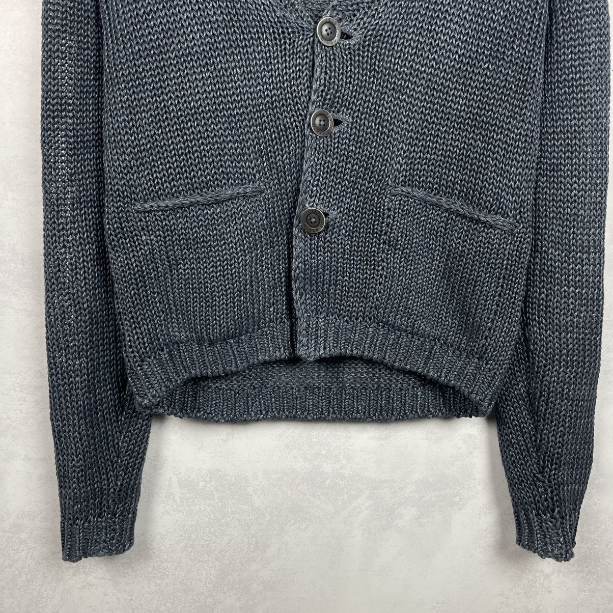 Iris von Arnim Iris Von Arnim Uomo Men’s Net Knit Linen Cardigan Sweater Size US S / EU 44-46 / 1 - 11 Thumbnail
