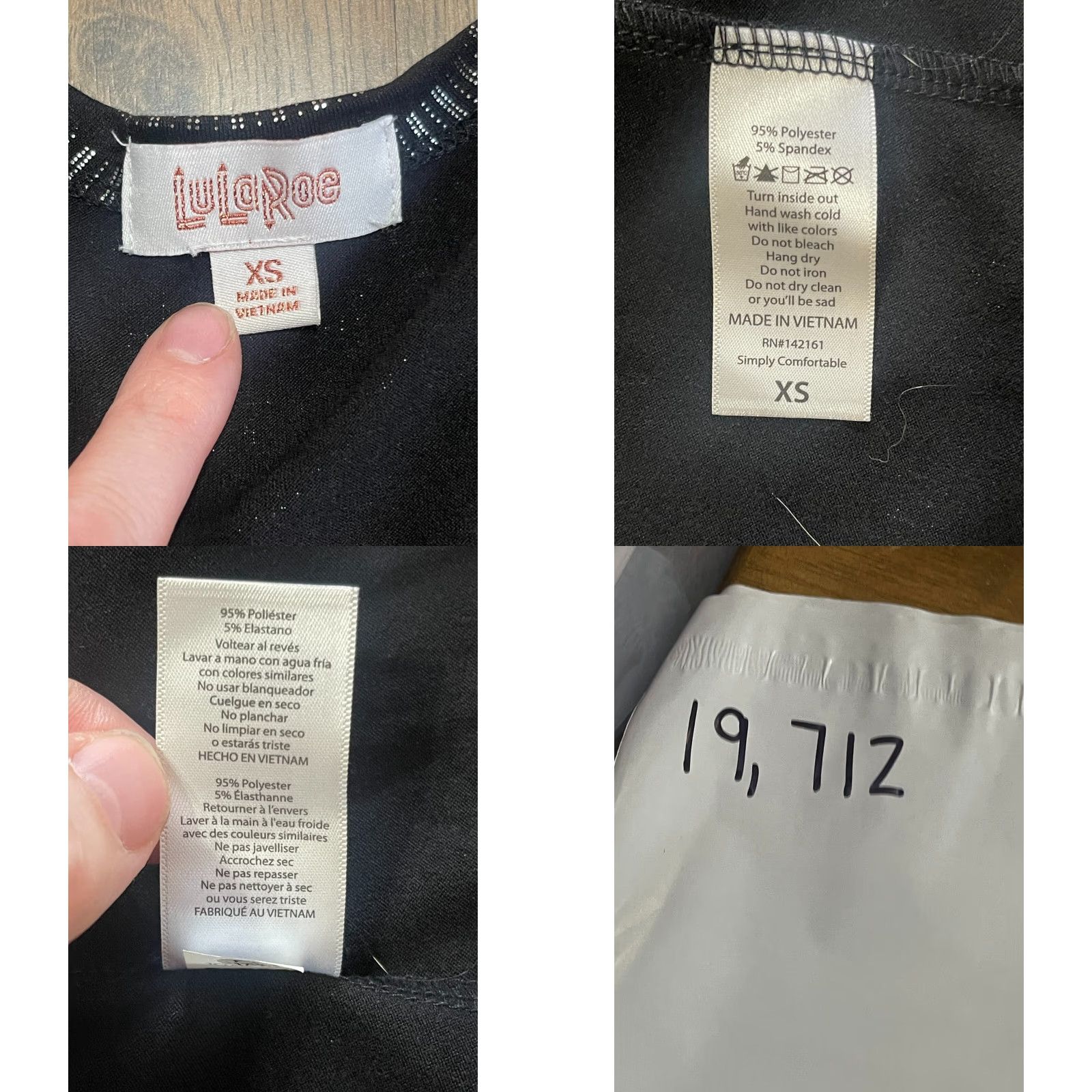 Vintage VINTAGE LuLaRoe Sweater Shirt XS Womens Black Silver Open Cardigan Pockets NWT Size XS / US 0-2 / IT 36-38 - 8 Thumbnail