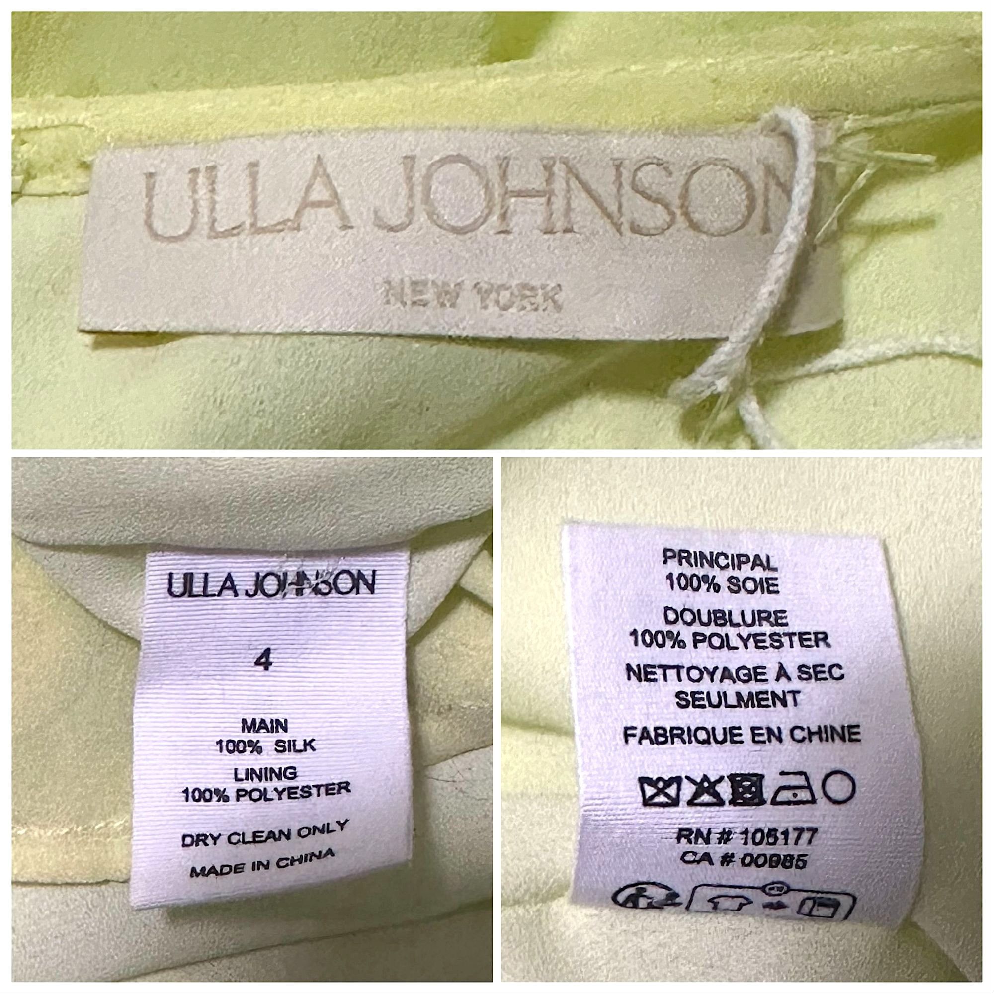 Ulla Johnson Ulla Johnson Adeline midi dress, Citron, Yellow, Size 4, NWT Size S / US 4 / IT 40 - 4 Thumbnail
