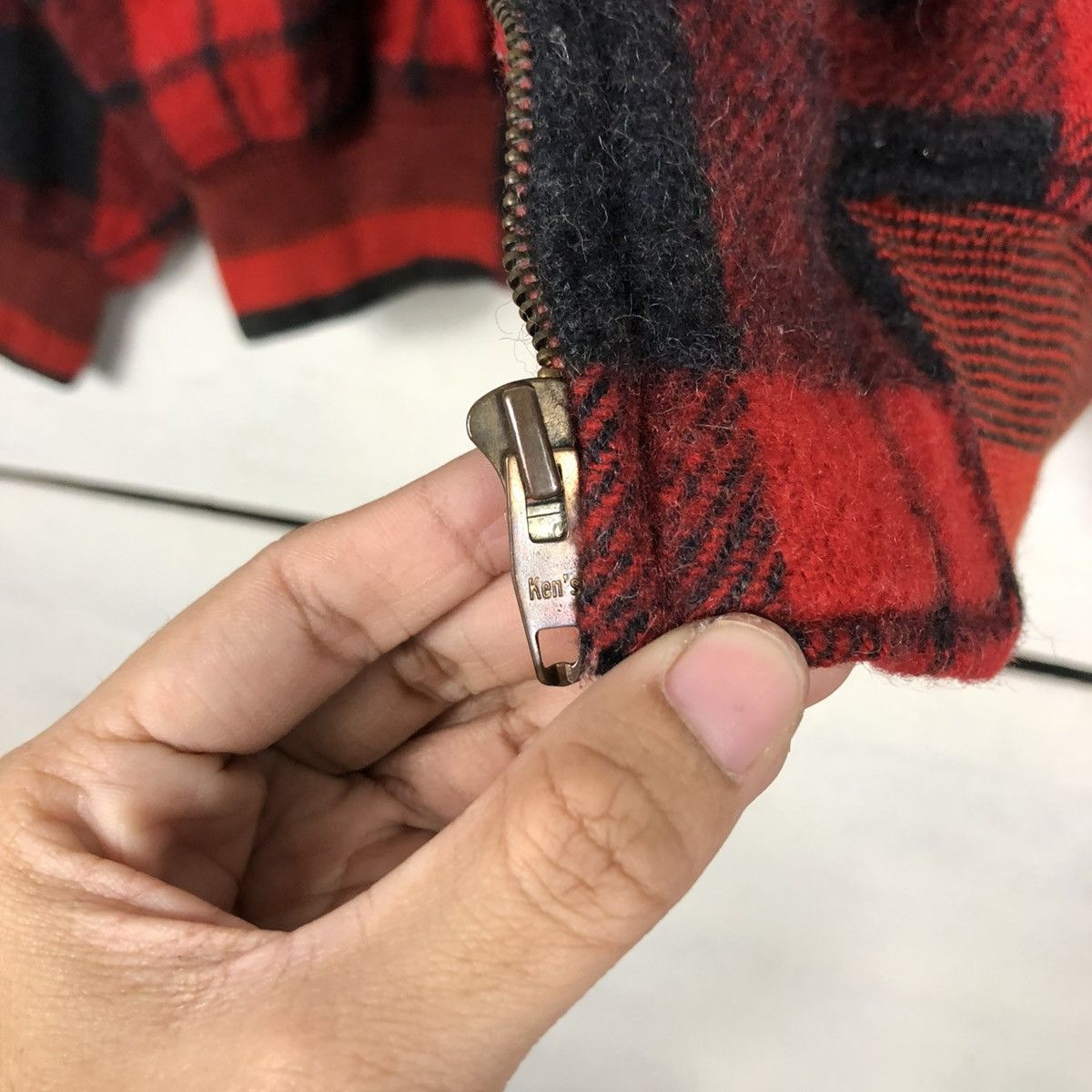 Japanese Brand VINTAGE WOOL HERRINGBONE BOMBER JACKET MESSAGE ISSEY MIYAKE Size US M / EU 48-50 / 2 - 18 Thumbnail