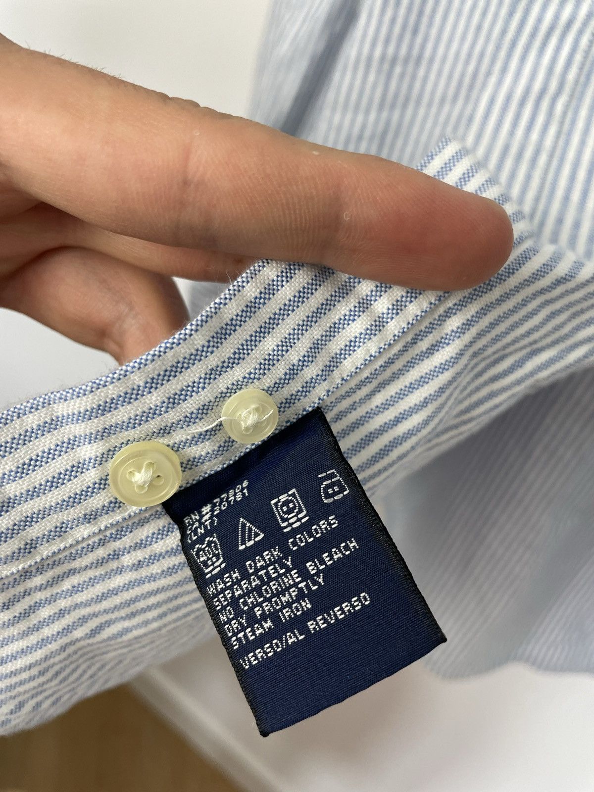Tommy Hilfiger Tommy Hilfiger Big Logo Button Up Shirt Oversize Striped Size US M / EU 48-50 / 2 - 4 Thumbnail