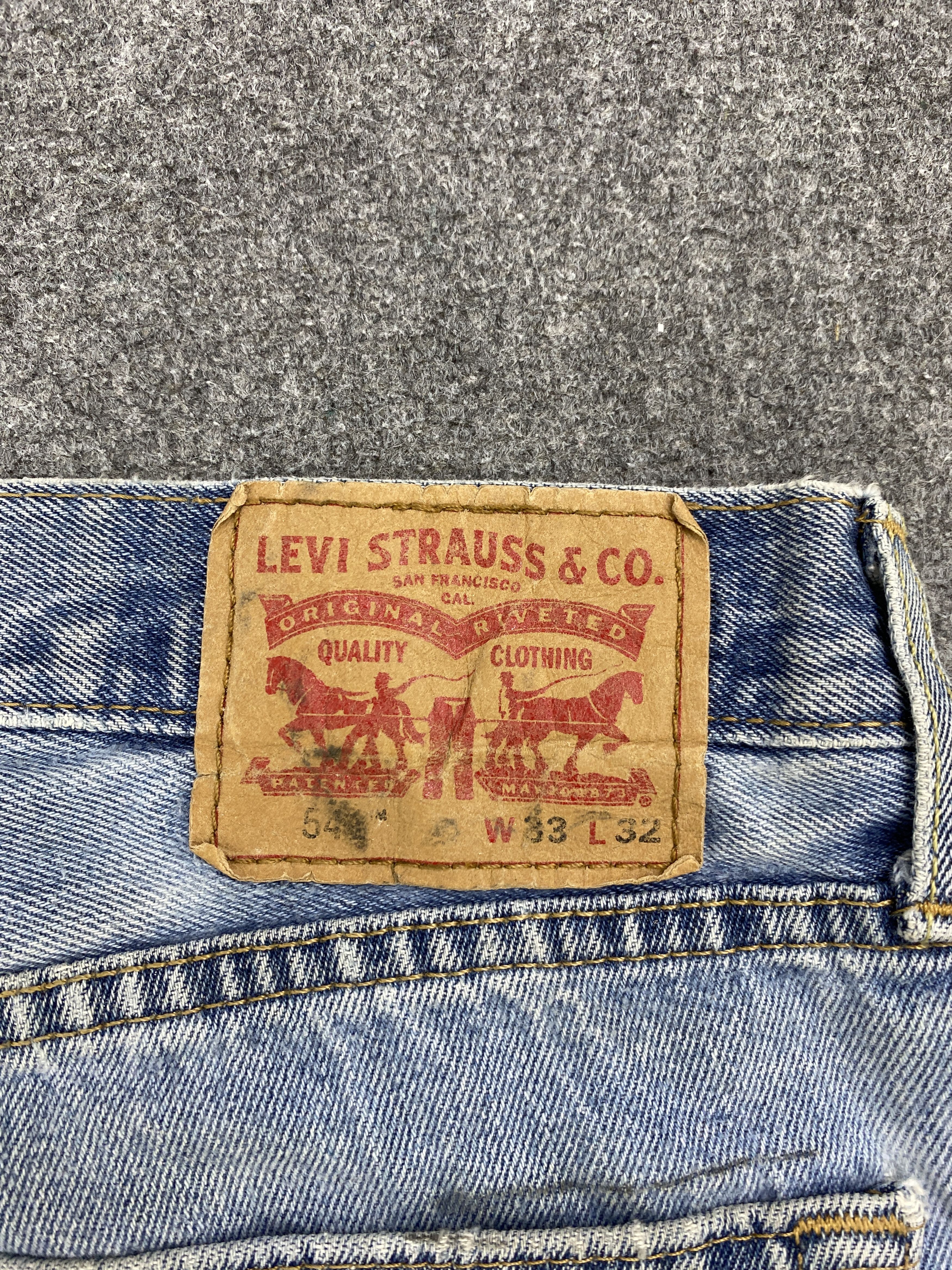 Levi's × Vintage Vintage Levis 541 Light Blue Washed Jeans Size US 34 / EU 50 - 5 Thumbnail