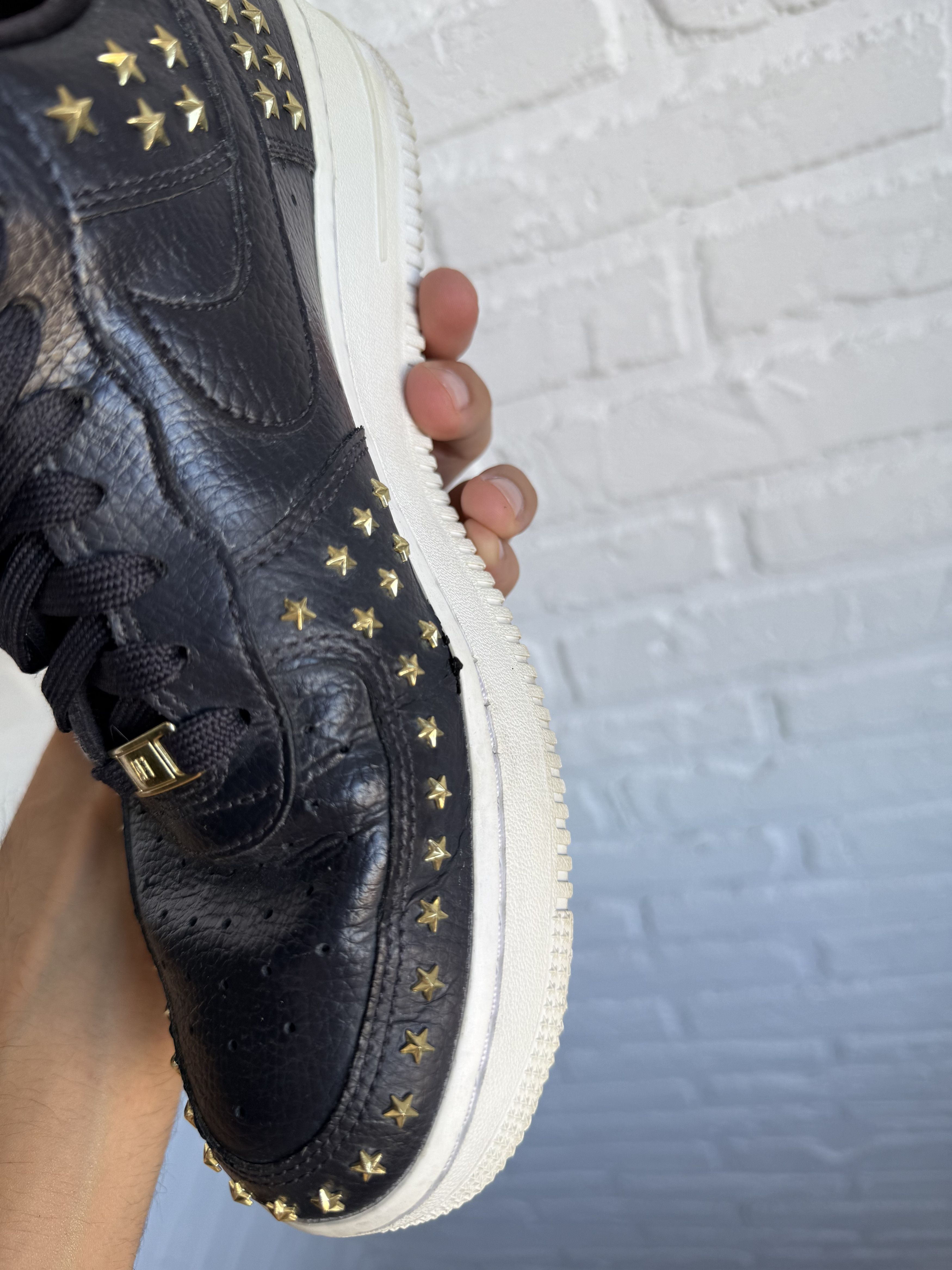 Nike NIKE Air Force 1 Low Star Studded Black sneakers Size US 8.5 / EU 41-42 - 6 Thumbnail
