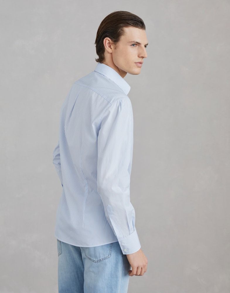 Brunello Cucinelli o1w1db10825 Shirt in Blue Size US S / EU 44-46 / 1 - 4 Thumbnail