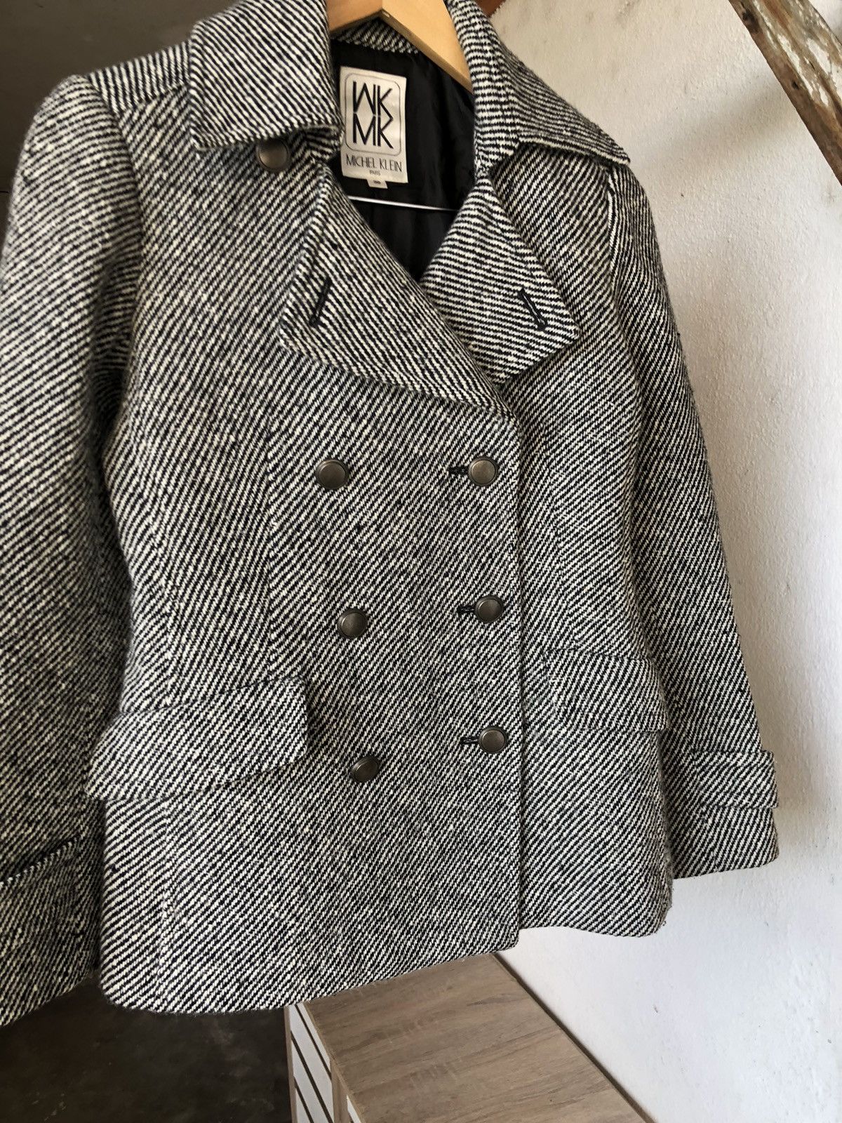 Michel Klein Vintage Michel Klein Wool Double Collar Jacket Size XS / US 0-2 / IT 36-38 - 5 Thumbnail