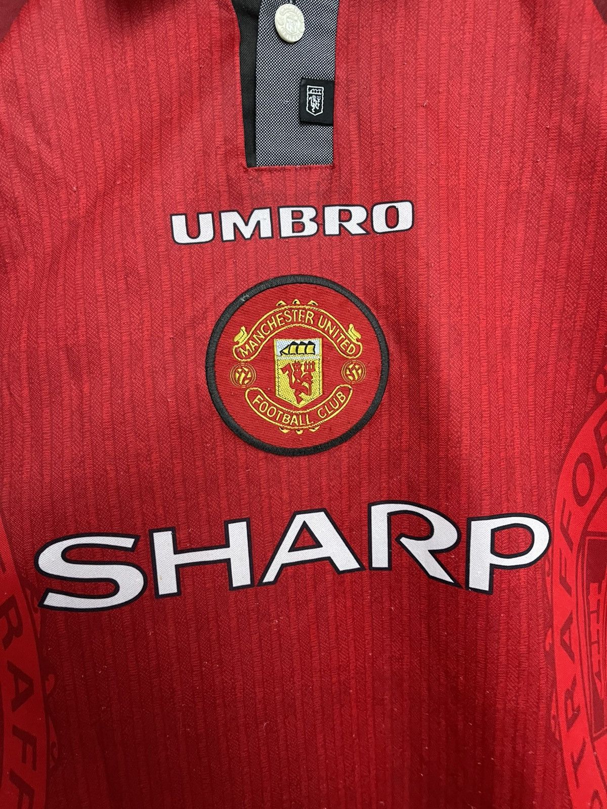 Umbro 1996/1997 Umbro Manchester United Vintage Soccer Jersey Tee Size US M / EU 48-50 / 2 - 6 Thumbnail
