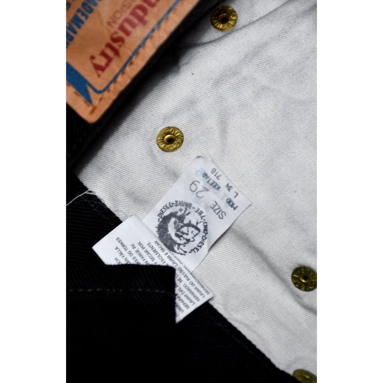 Diesel VINTAGE Diesel Keetar RR55 Black-Black Straight Fit Men's W29 Size US 29 - 6 Thumbnail