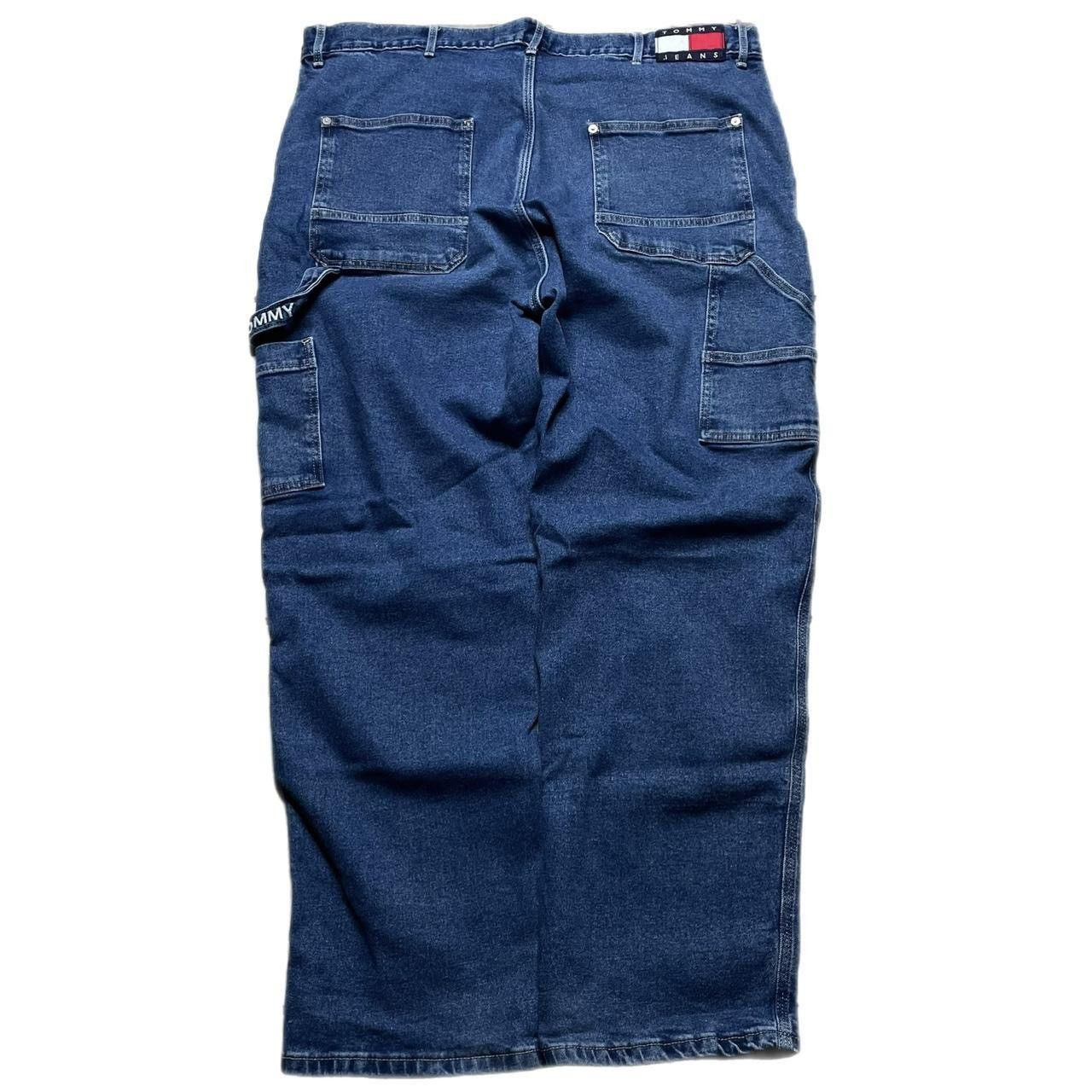 Tommy Hilfiger × Vintage Tommy Hilfiger Dark Wash Baggy Carpenter Jeans Size US 40 / EU 56 - 1 Thumbnail
