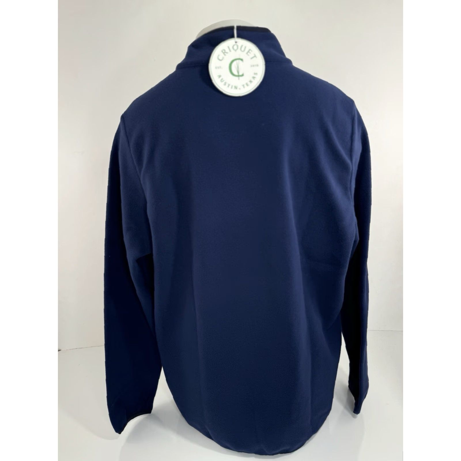Logo 7 CRIQUET Mens XL Embroidered Logo Fleece Pullover Sweater Blue Logo Pullover Sweatshirt Jacket, Vintage? Size US XL / EU 56 / 4 - 3 Thumbnail