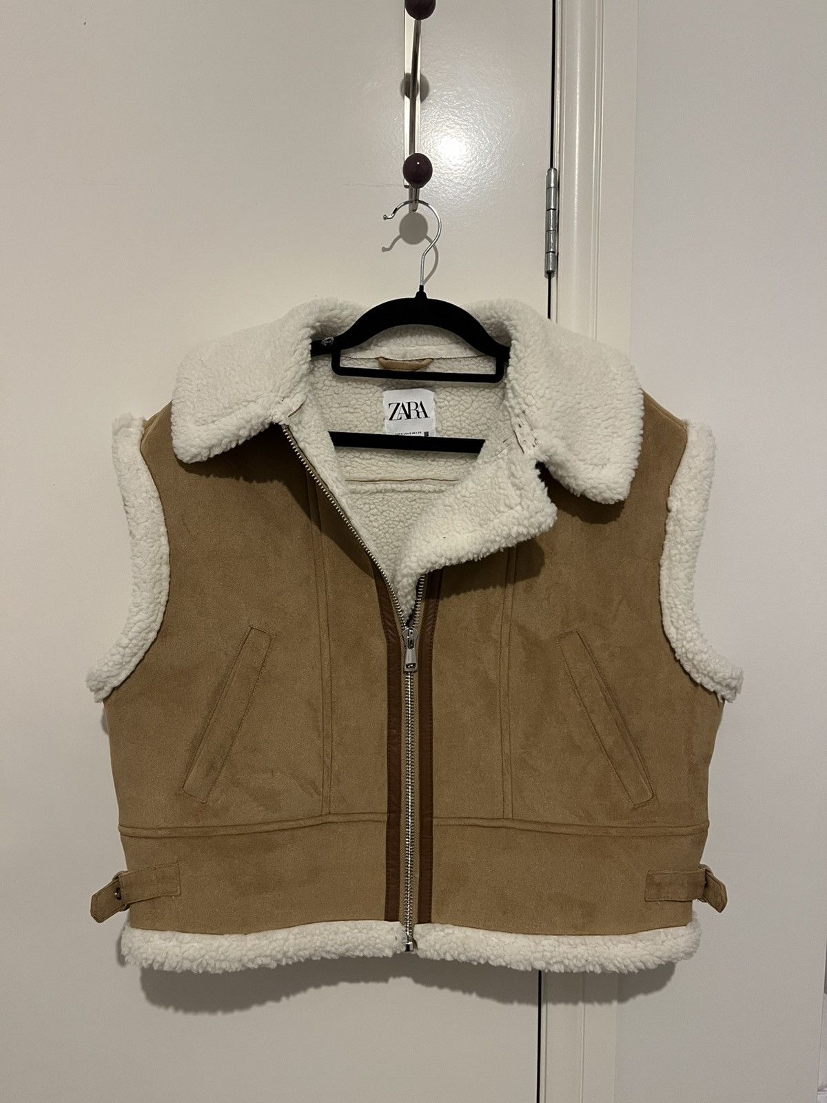 Zara Zara fleece Sherpa vest Size S / US 4 / IT 40 - 1 Thumbnail