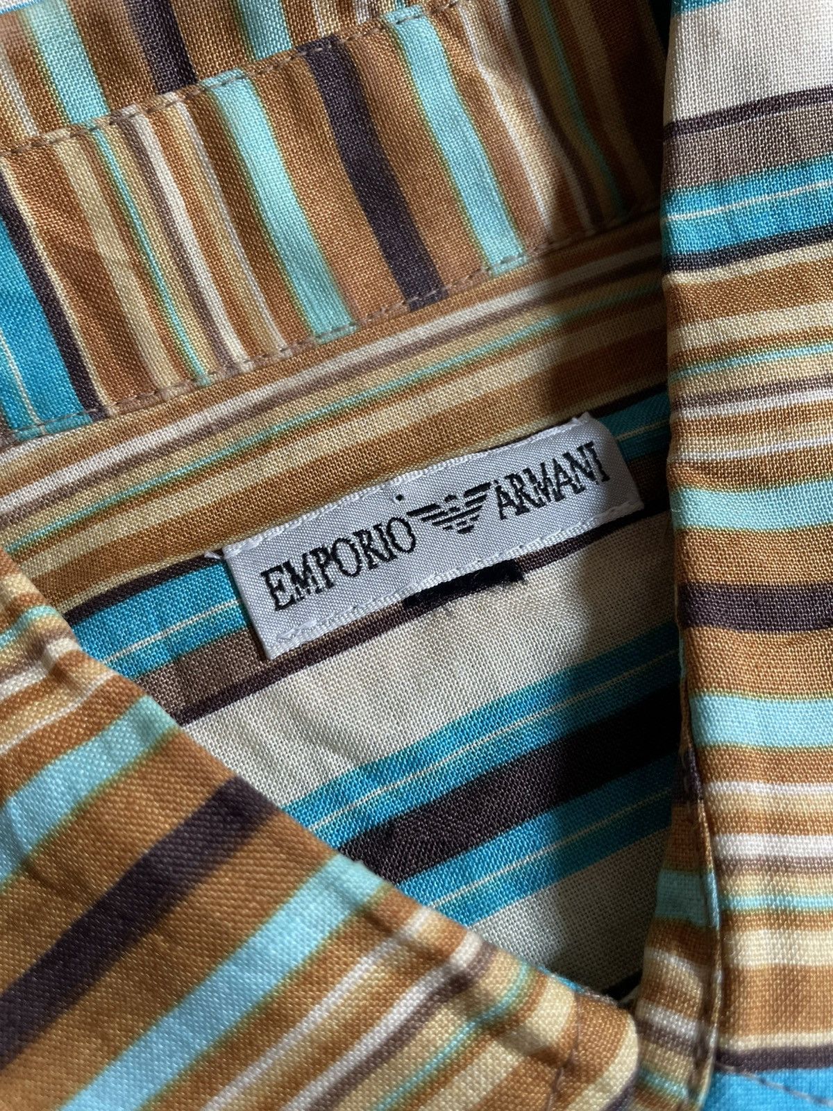 Emporio Armani Vintage emporio armani linen shirt Size US M / EU 48-50 / 2 - 5 Thumbnail