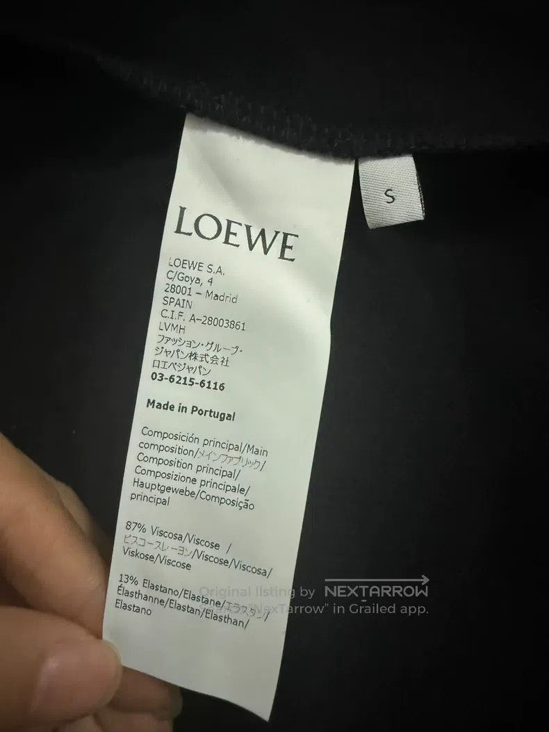 Loewe Loewe Short sleeve T-shirt dress, black, loose fit, 87% ac Size S / US 4 / IT 40 - 7 Thumbnail
