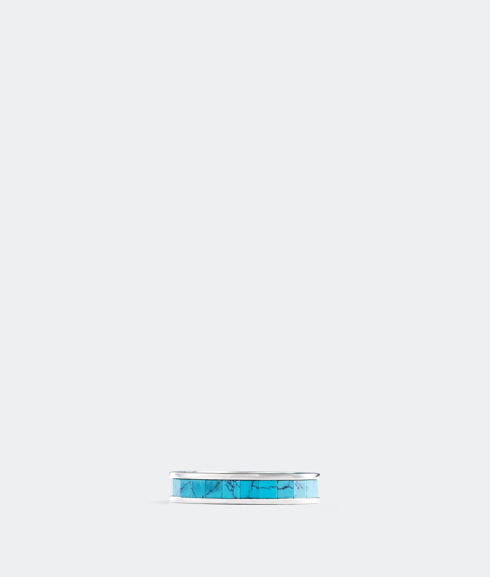 o1bcso1str0725 Size: 15 / Mosaic Ring in Turquoise/Parakeet