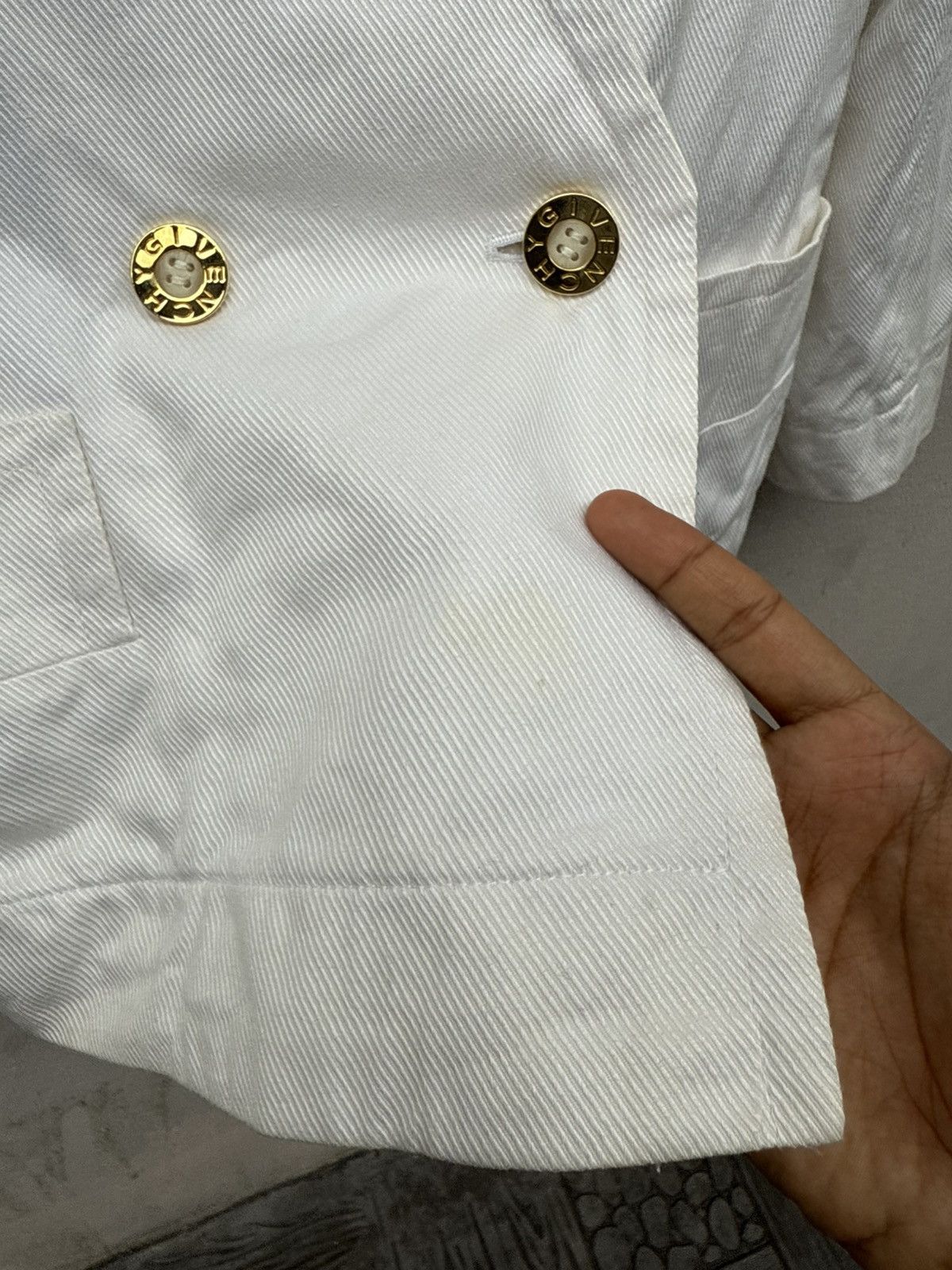 Givenchy Vintage GIVENCHY Life Offwhite Blazer Size L / US 10 / IT 46 - 7 Thumbnail