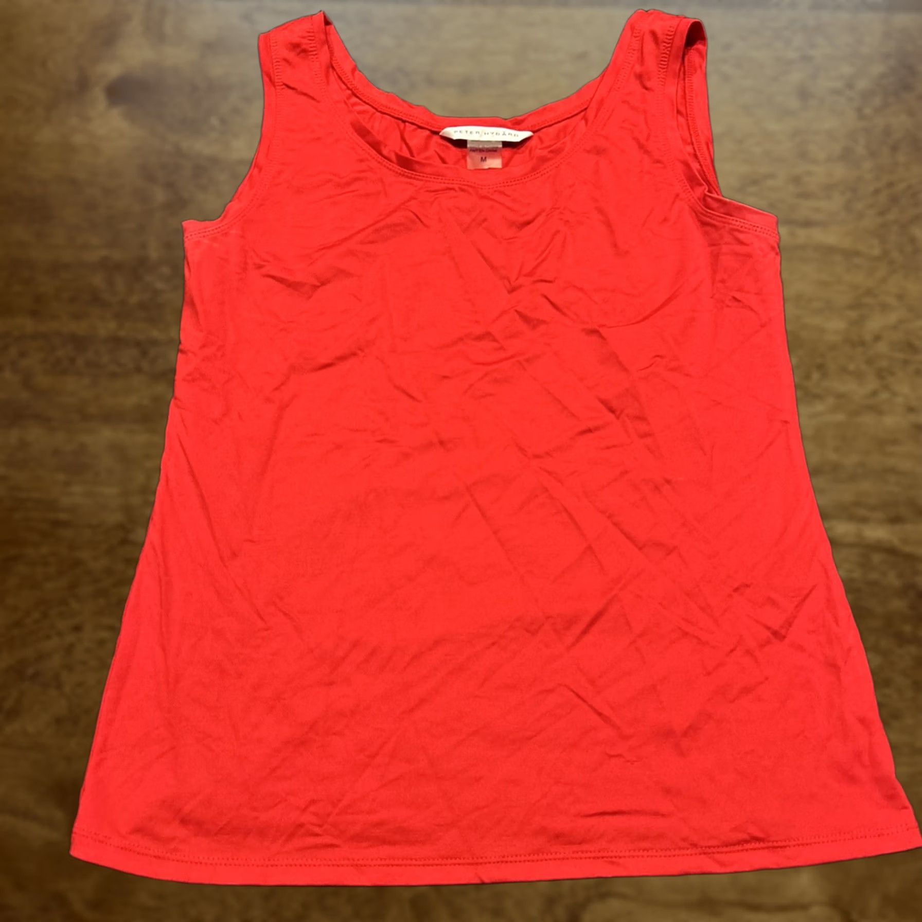 Vintage Peter Nygard Tank Top Sleeveless Shirt Red Nylon Blend Medium M Size M / US 6-8 / IT 42-44 - 1 Thumbnail