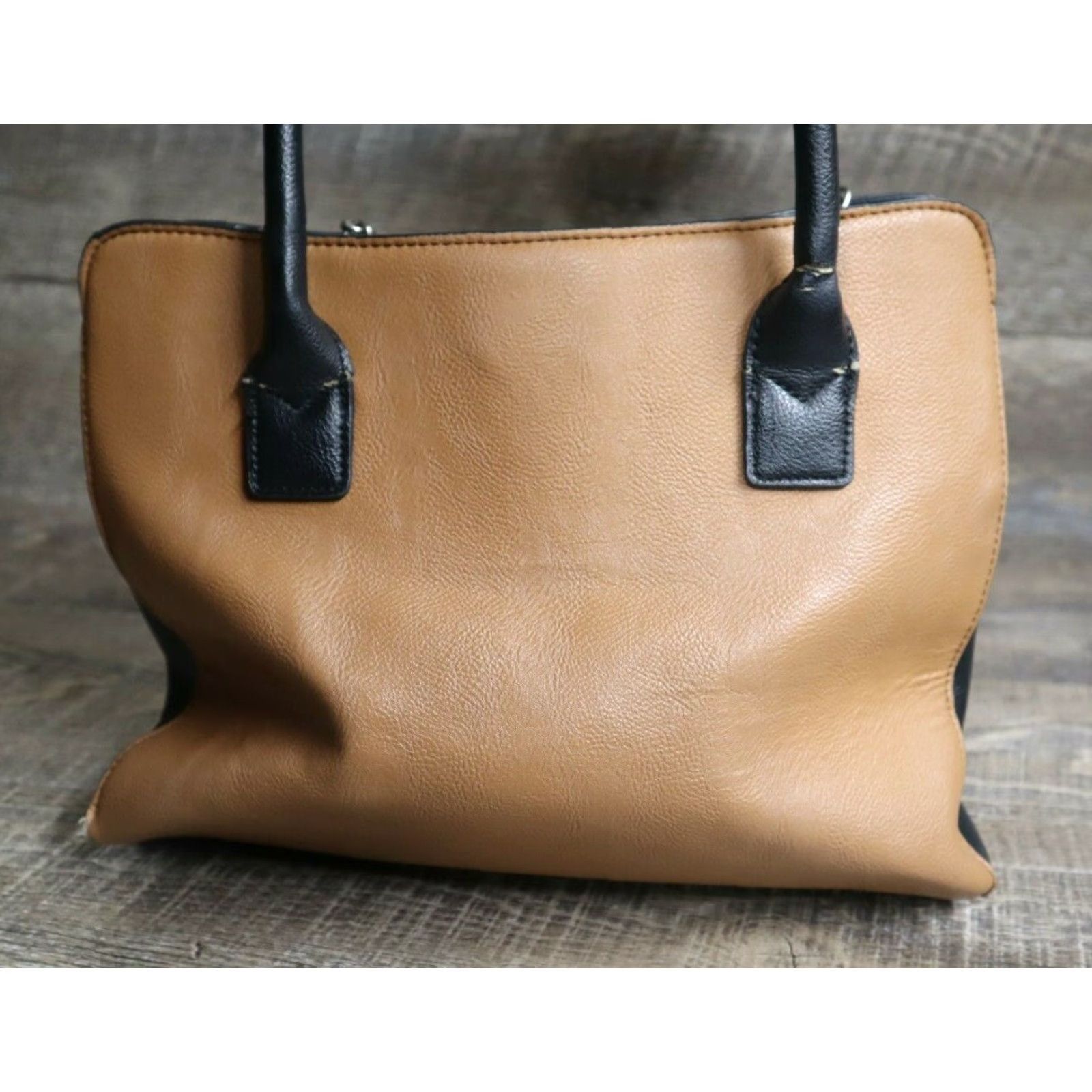 Nine West Nine West Purse Shoulder Bag Women Brown Leather Strap Pockets Pocketbook Size ONE SIZE - 4 Thumbnail