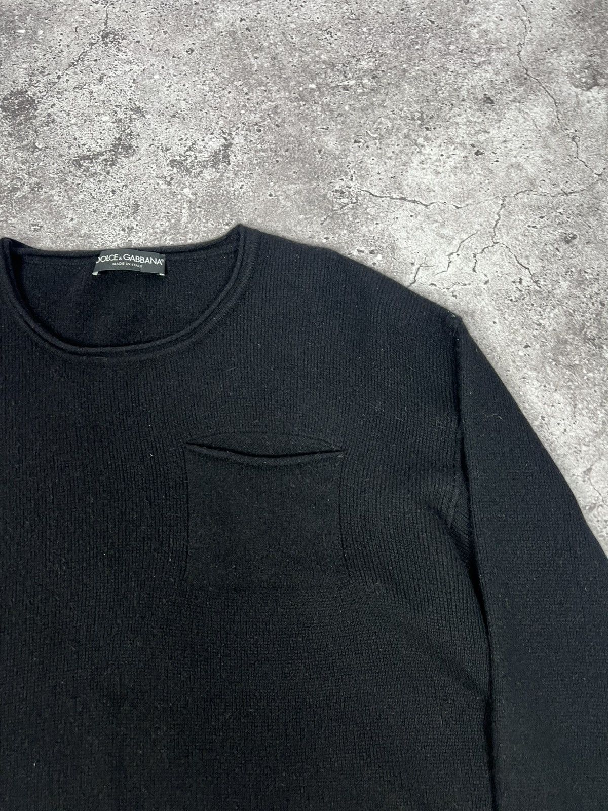 Dolce & Gabbana Dolce & Gabbana Wool Black Sweater Pocket Size US XL / EU 56 / 4 - 7 Thumbnail