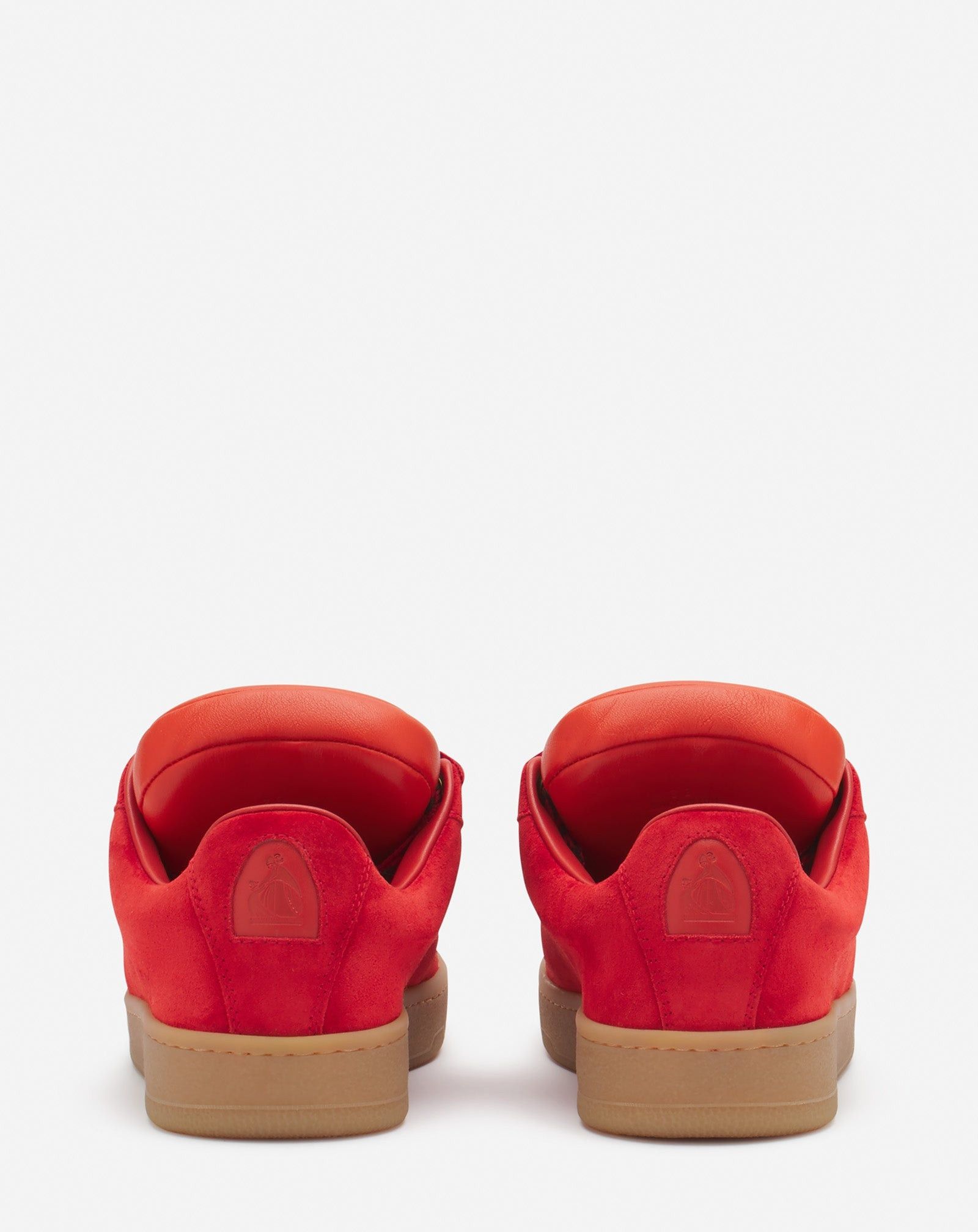 Lanvin o1mle0825 Leather Curb Sneakers in Red Size US 6 / EU 39 - 3 Thumbnail
