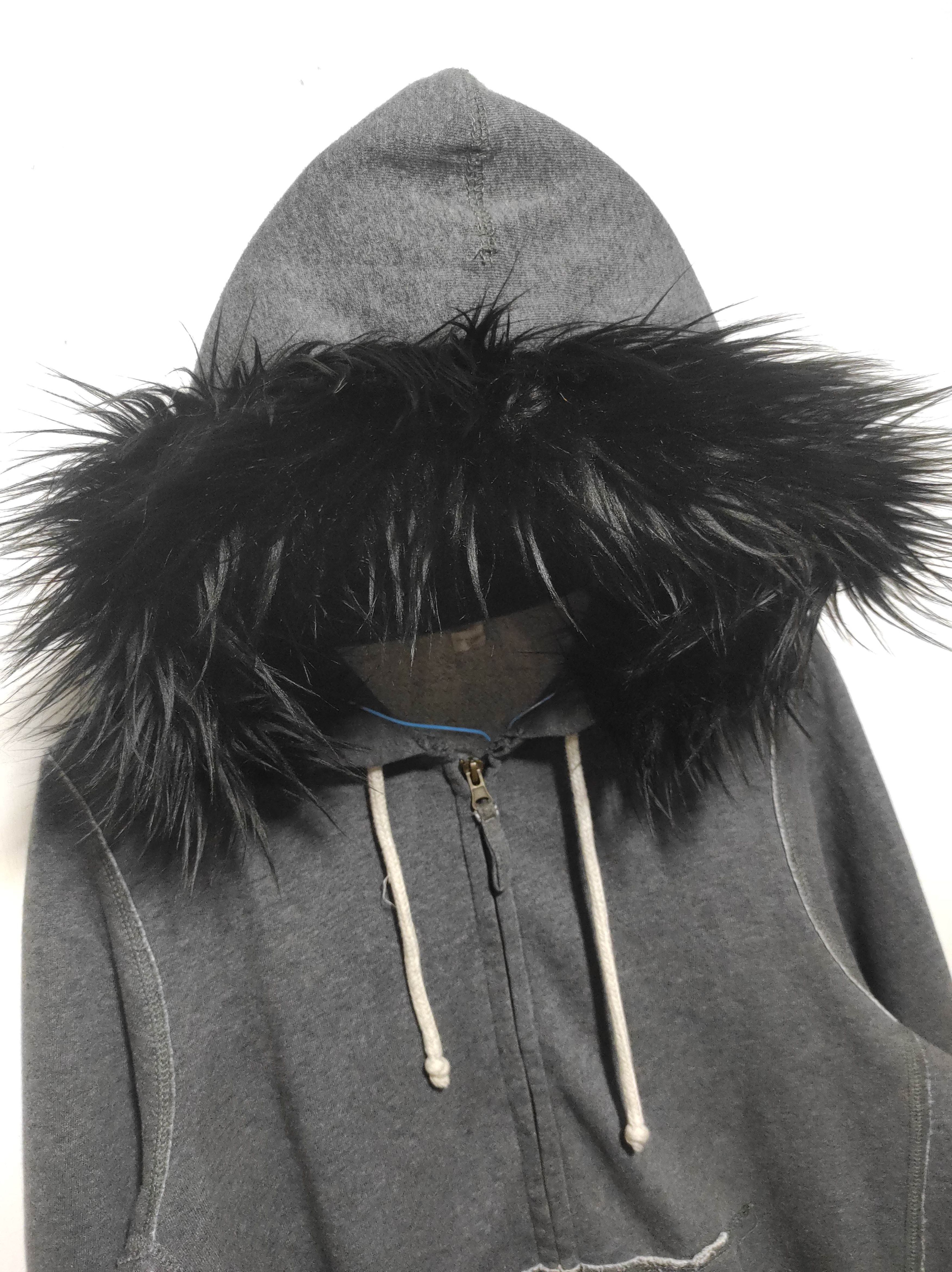 Hysteric Glamour Gray Zipper Fur Hoodie ifsixwasnine lgb style Size US M / EU 48-50 / 2 - 7 Thumbnail