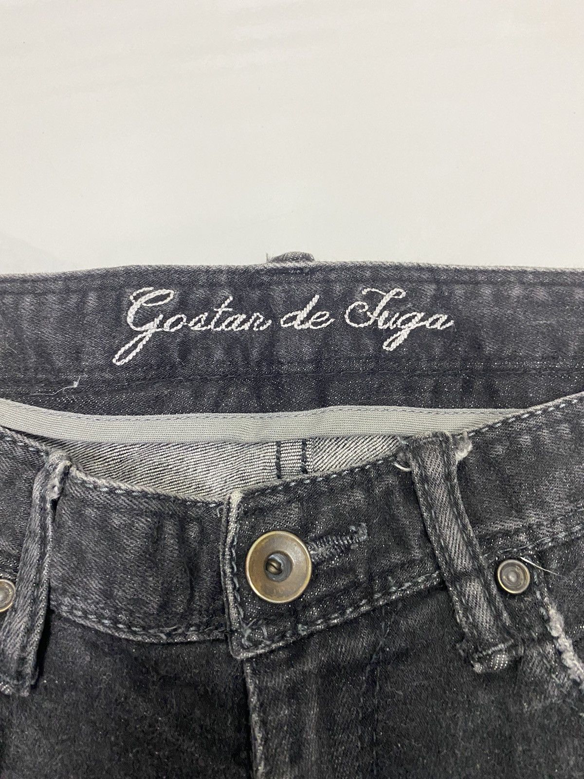 GOSTAR DE FUGA GOSTAR DE FUGA DISTRESSED DENIM JEANS SKINNY PUNK Size US 31 - 7 Thumbnail