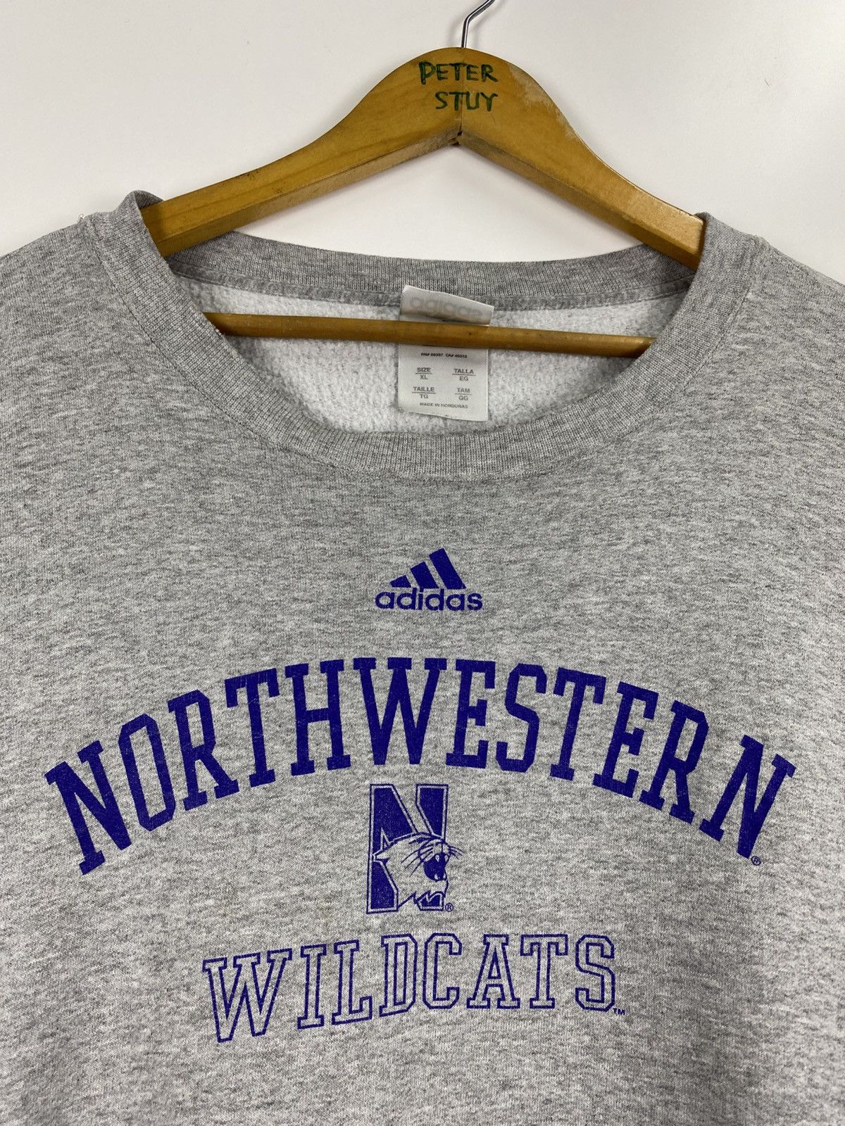 Adidas × Vintage Vintage Adidas Northweston Sweatshirt Size US XL / EU 56 / 4 - 6 Thumbnail