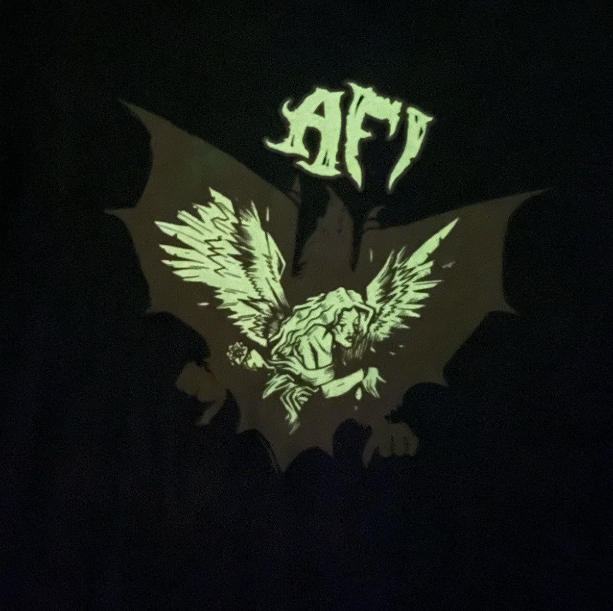 Band Tees × Vintage Vintage Y2K Afi Goth Punk Rock Band Glow In The Dark T Shirt Size US M / EU 48-50 / 2 - 10 Thumbnail