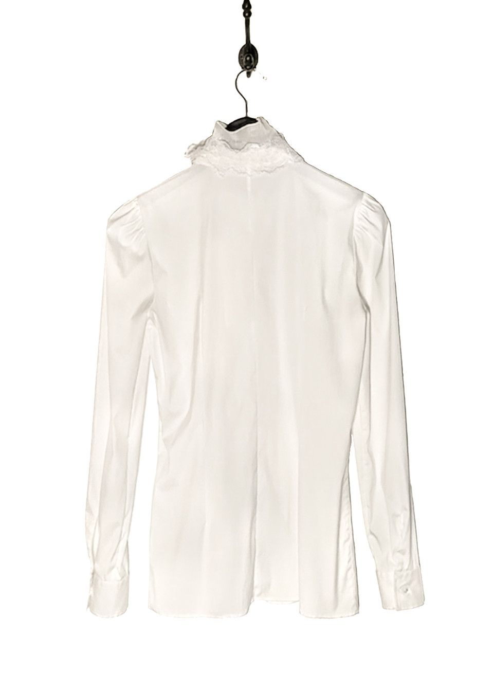 Dolce & Gabbana Dolce & Gabbana Ivory Lace Gathering Ruffle Blouse Size S / US 4 / IT 40 - 7 Thumbnail