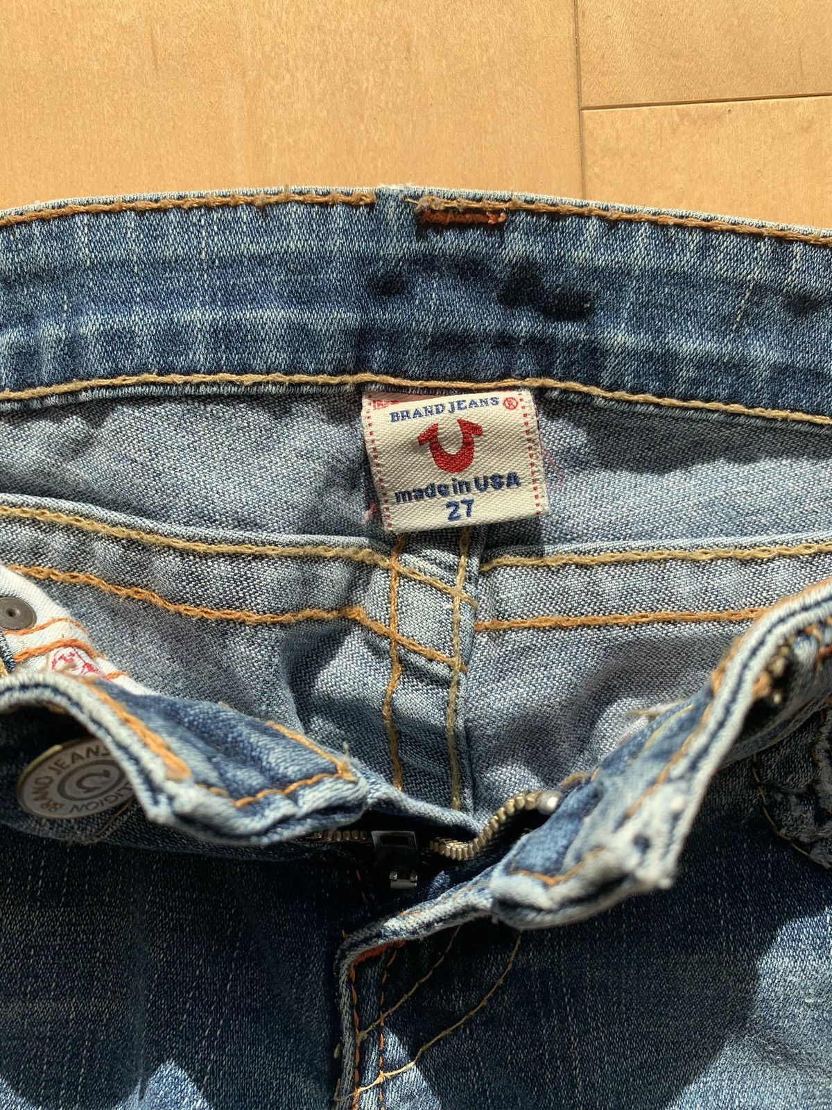 True Religion × Vintage Authentic Vintage True Religion Denim Flare Bootcut Jeans Size 27" / US 4 / IT 40 - 4 Thumbnail